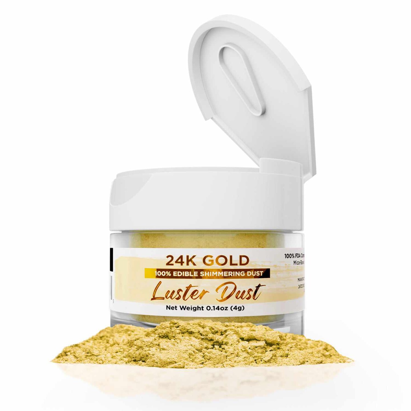 24K Gold Luster Dust 4 Gram Jar Michaels
