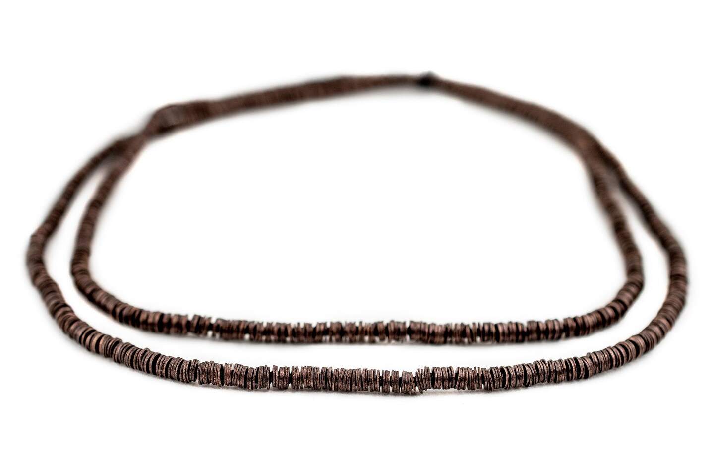 TheBeadChest Antiqued Copper Flat Disk Heishi Beads (3mm)