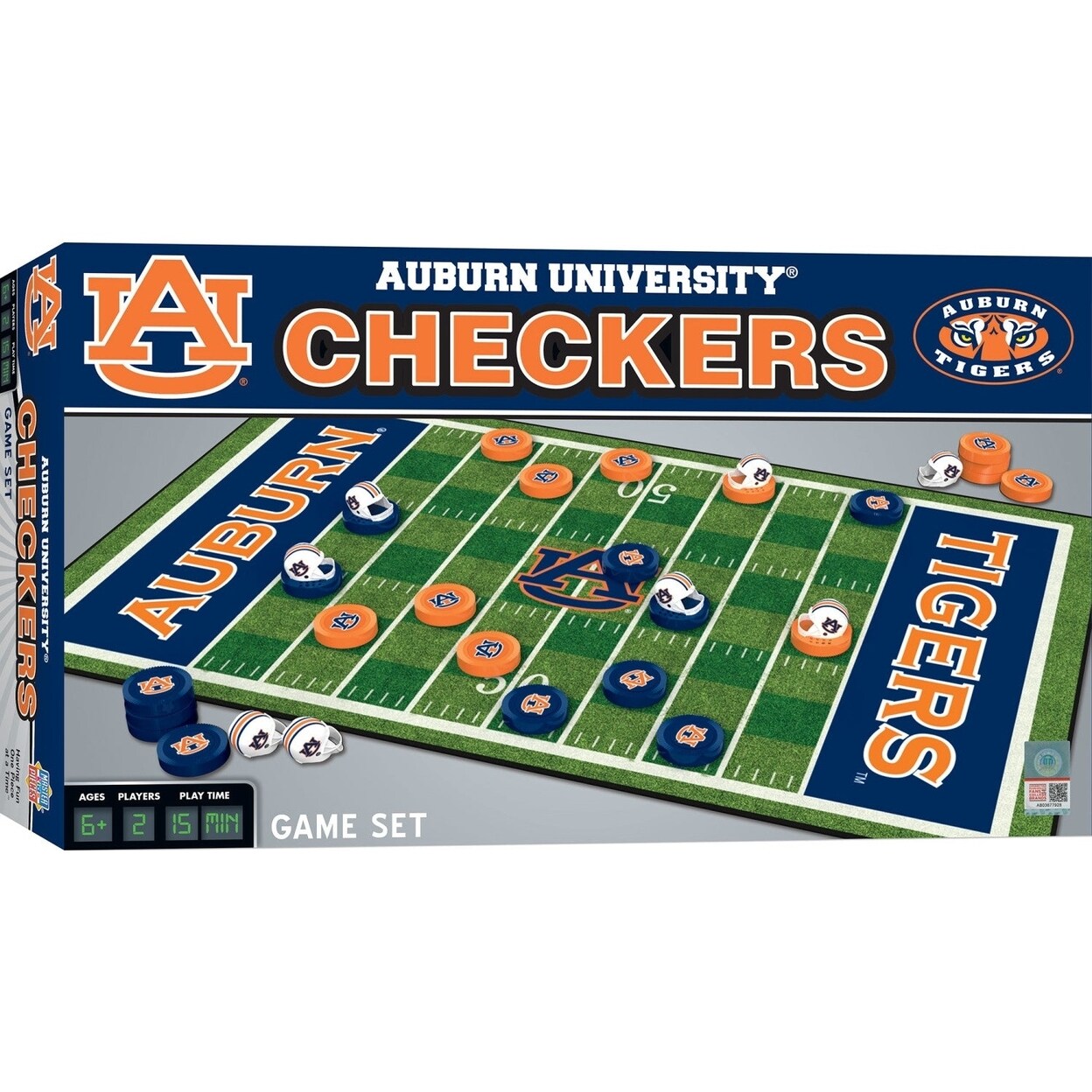 MasterPieces Auburn Tigers Checkers Board Game