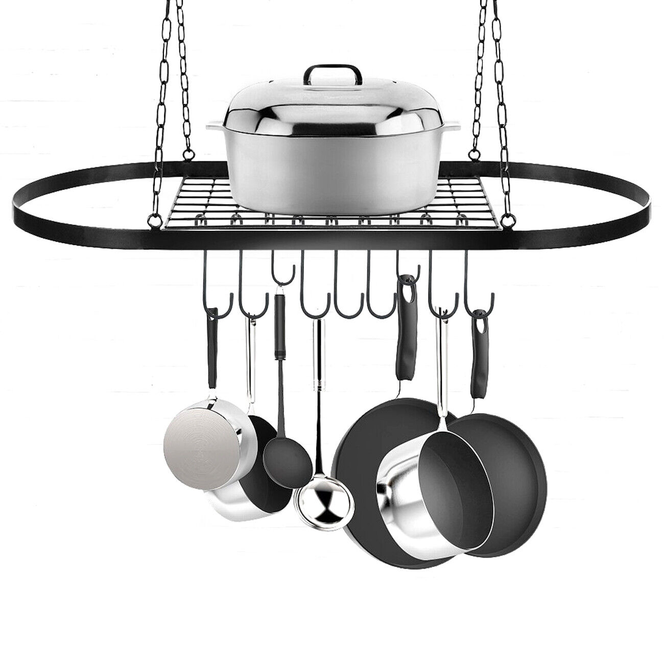 Kitcheniva Hanging Kitchen Cookware Holder Storage Organizer