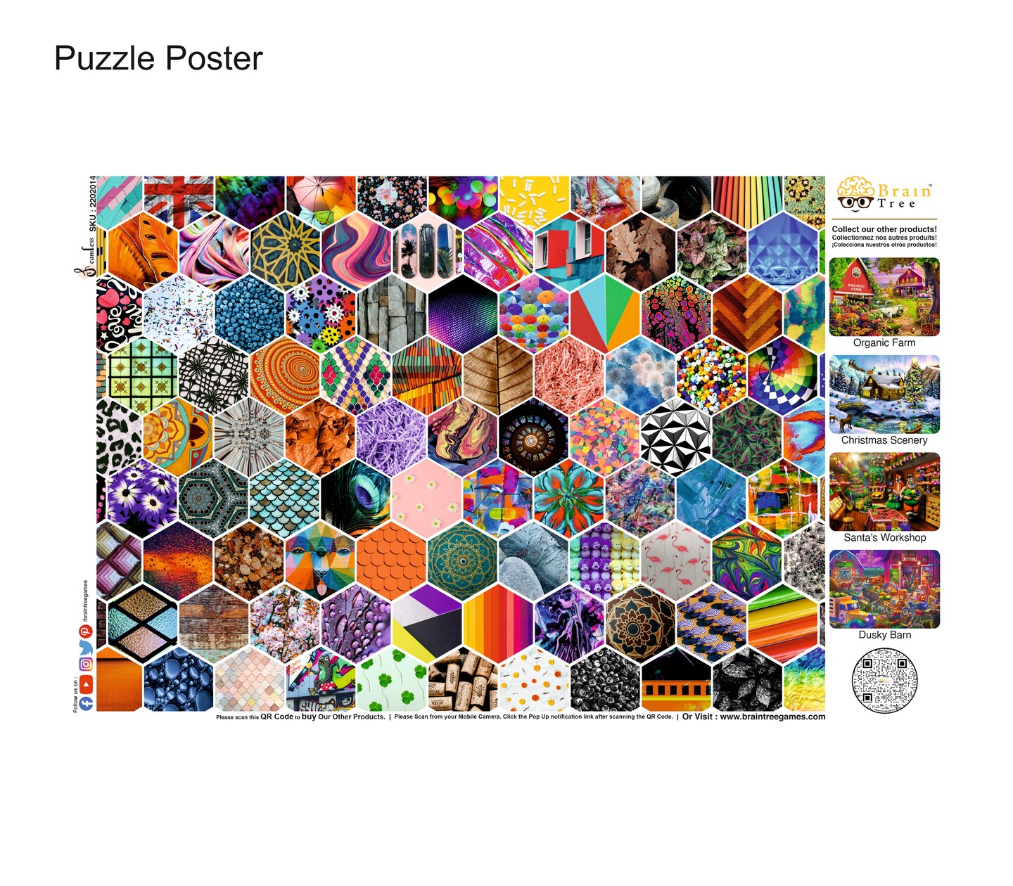 Brain Tree - Seamless 500 Pieces Jigsaw Puzzles
