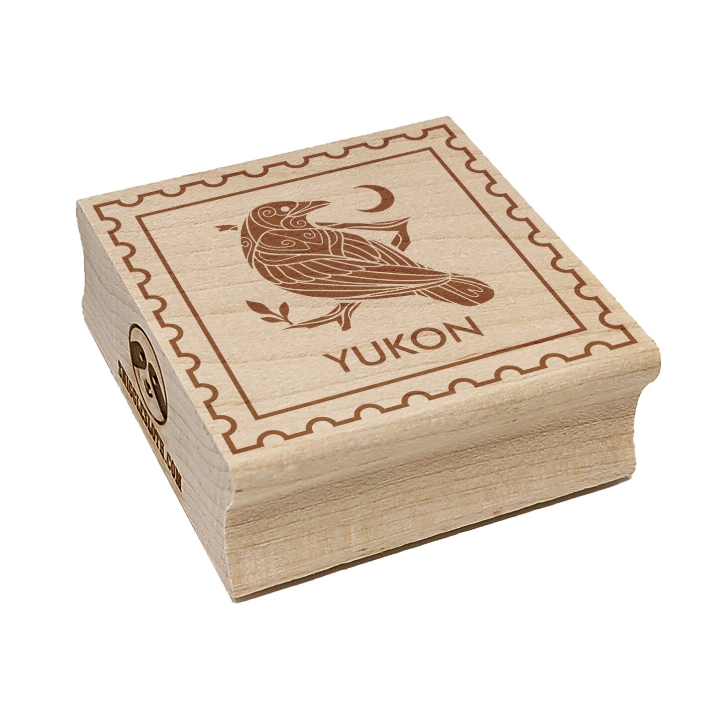 Yukon Canada Destination Travel Square Rubber Stamp for Stamping Crafting
