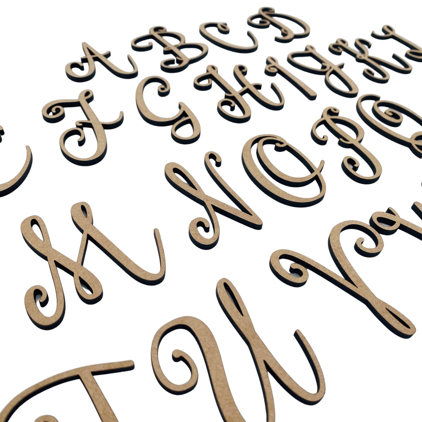 Small Scripty Font | Script Cursive Letters | Cute Letters | Wood ...