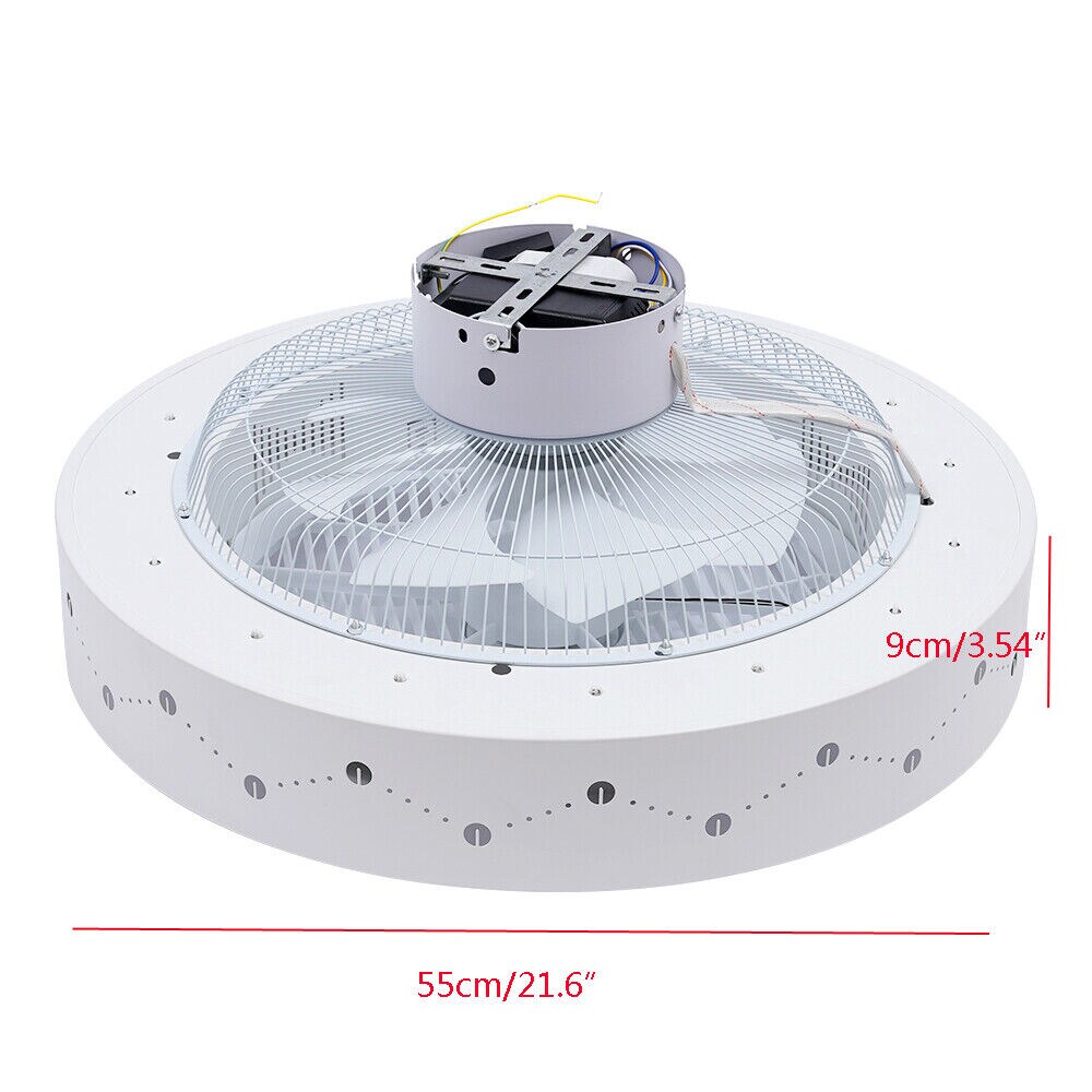 Kitcheniva 22in Constellation Flush Mount Dimmable Ceiling Fan Light With Remote