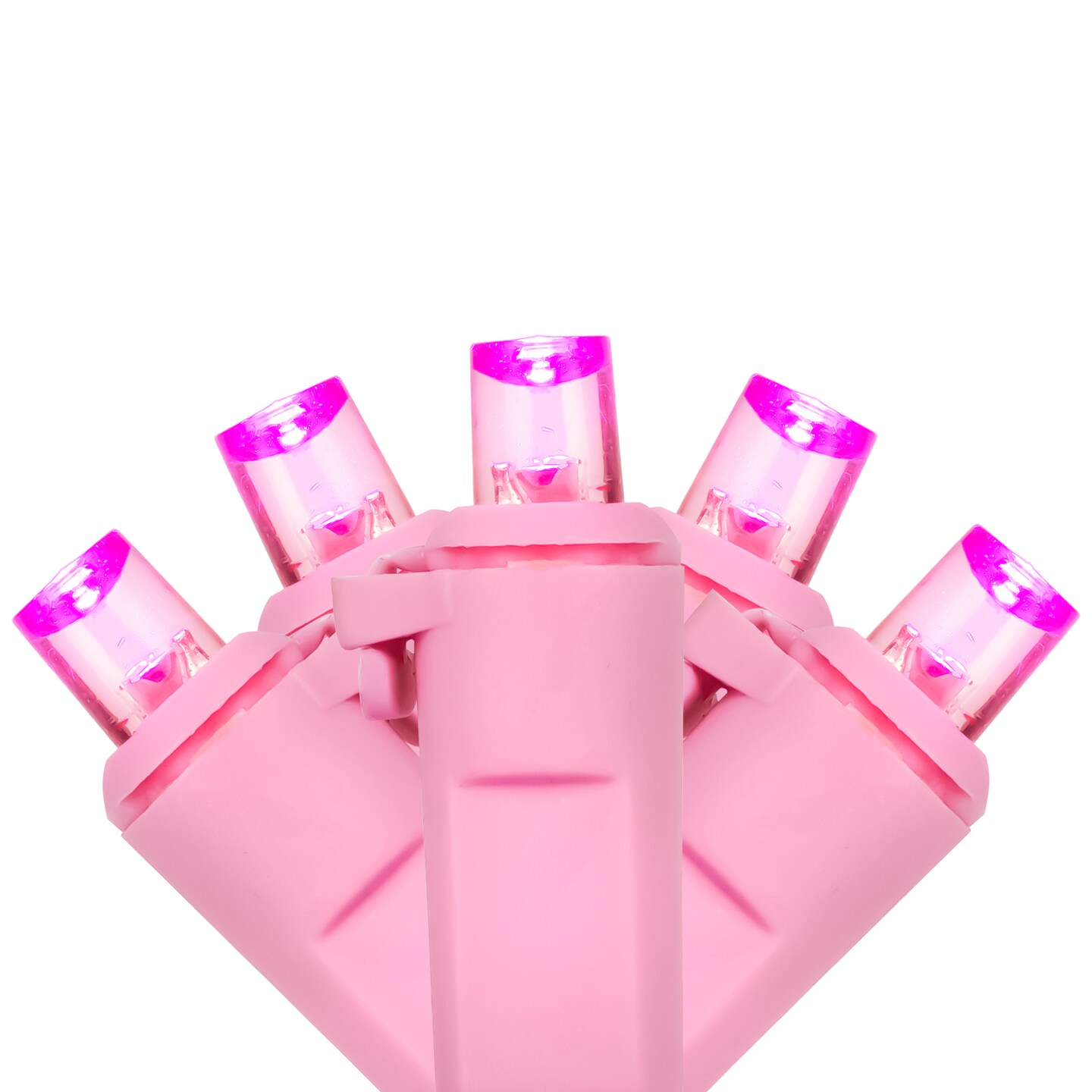 Northlight LED Wide Angle Christmas Lights - Pink - 33' Pink Wire - 100ct