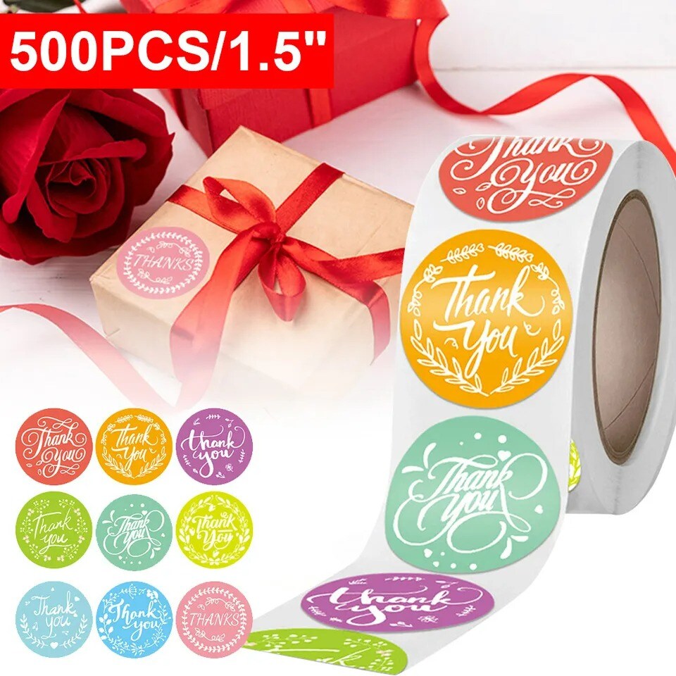 Thank You Stickers For Labels