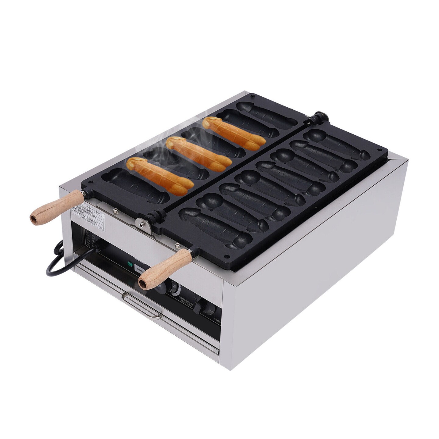 Kitcheniva Stainless Steel 8 Holes Waffle Maker 110V