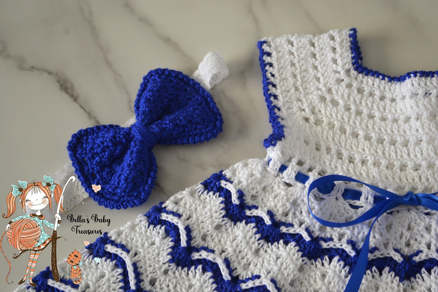 white christmas dresses Free Red Heart Little Sweetie Dress & Headband Crochet Pattern main image 0