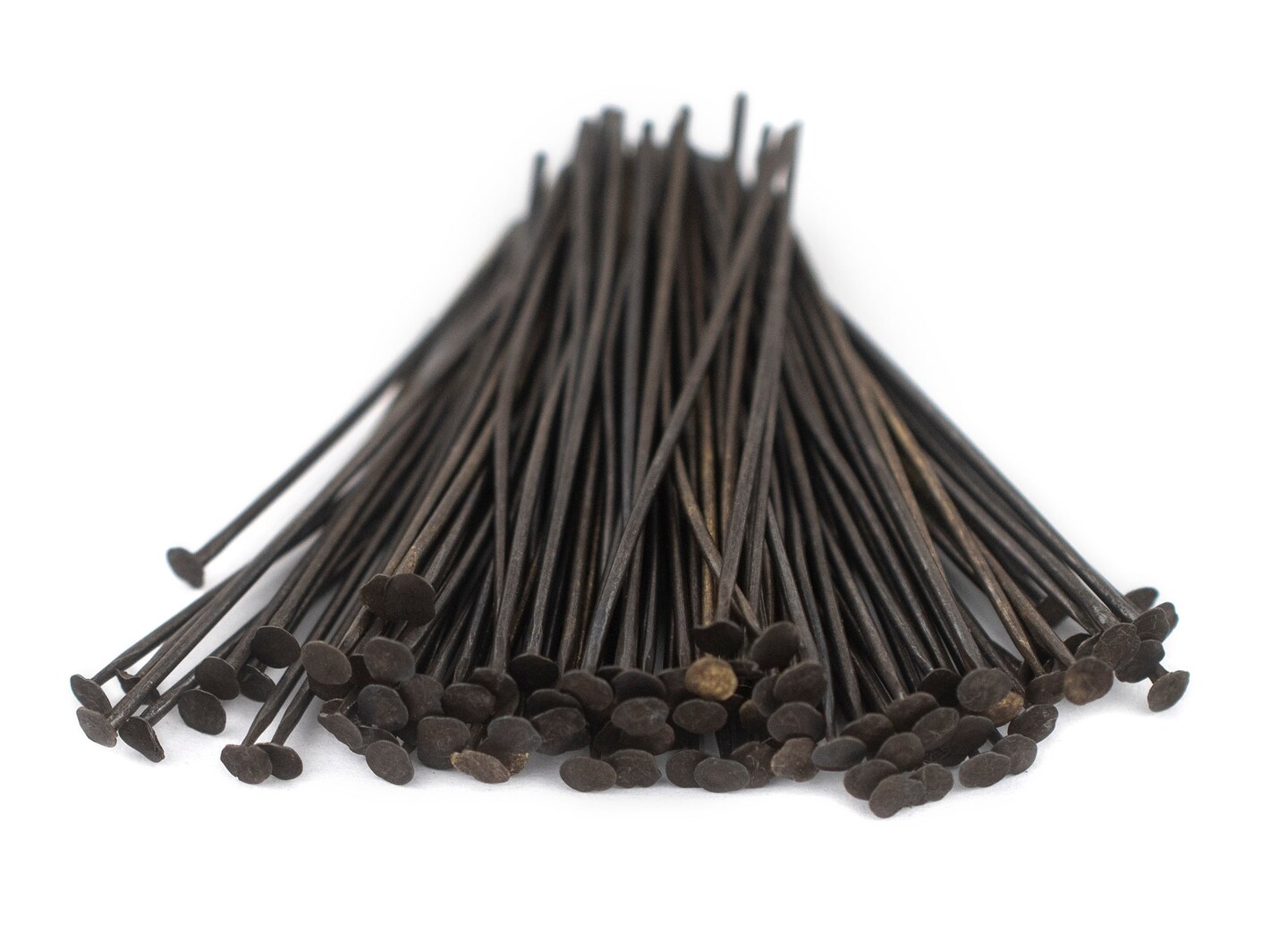 TheBeadChest Antiqued Brass 21 Gauge 1.5 Inch Head Pins (Approx 100 pieces)