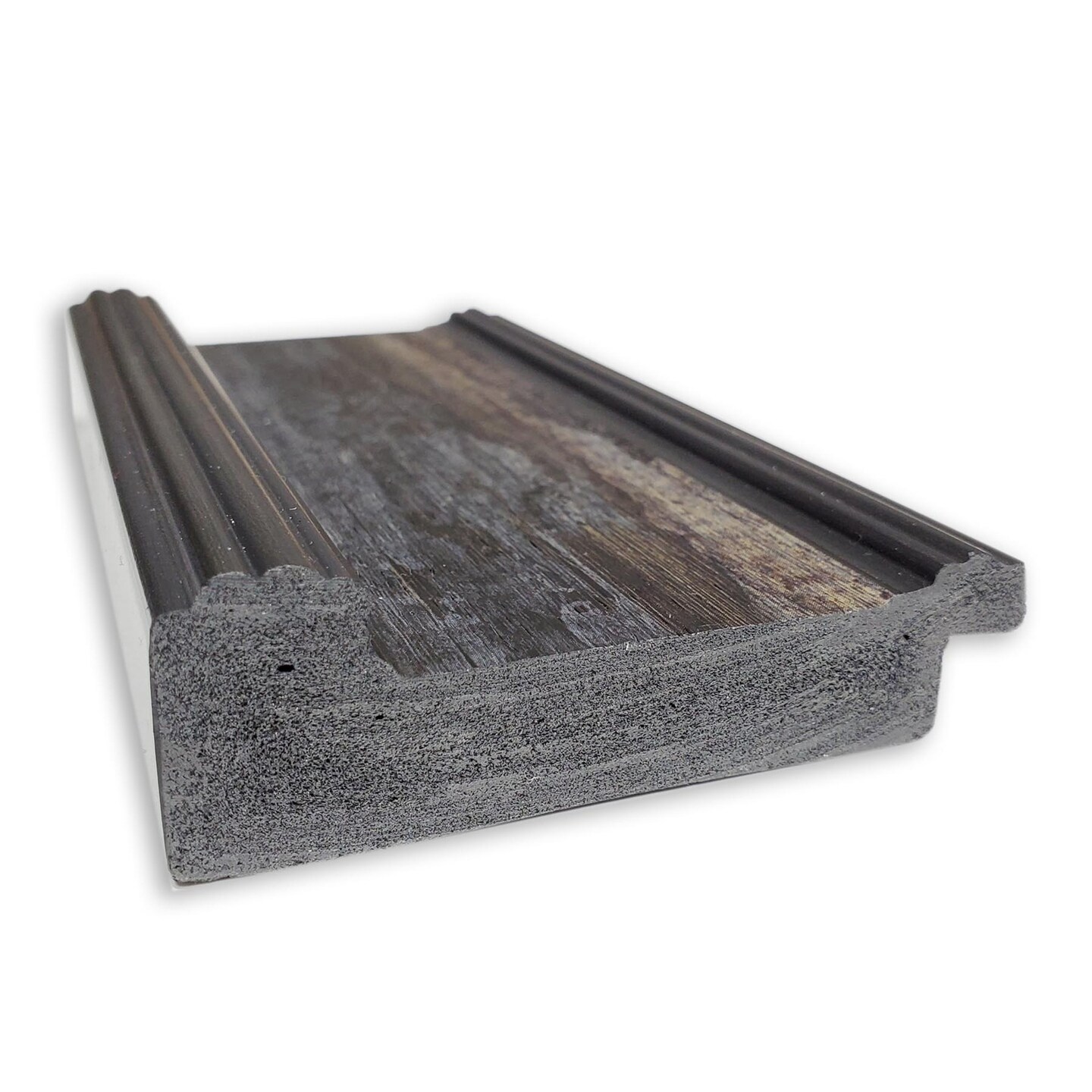 Rail Rustic Char Framed Corkboard, Natural Cork