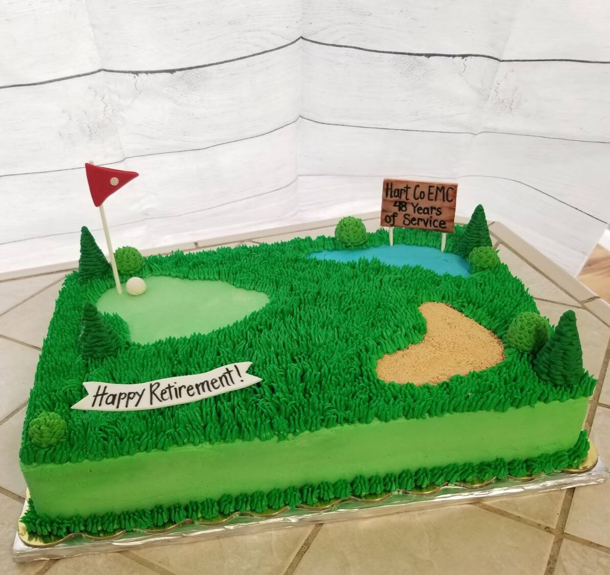 Handmade Fondant Golf Theme Cake Topper set | MakerPlace by Michaels, image size:1080x1018