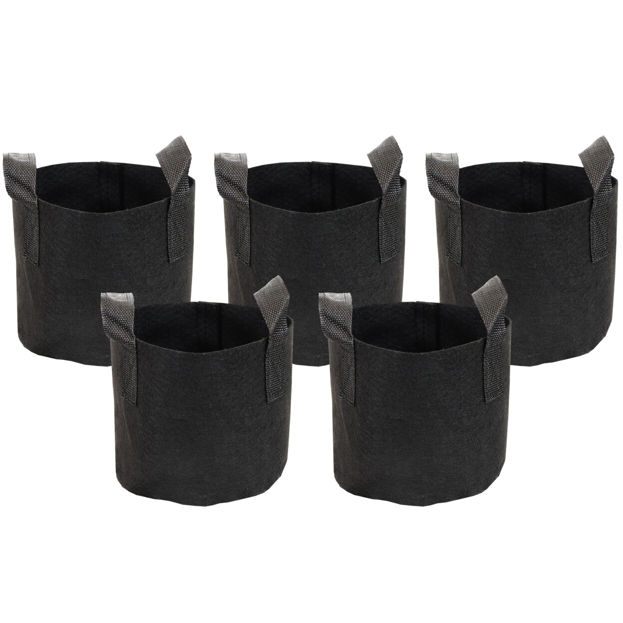 Sunnydaze Set Of 5 Nonwoven Polypropylene Grow Bag With Handles - 1 Gallon