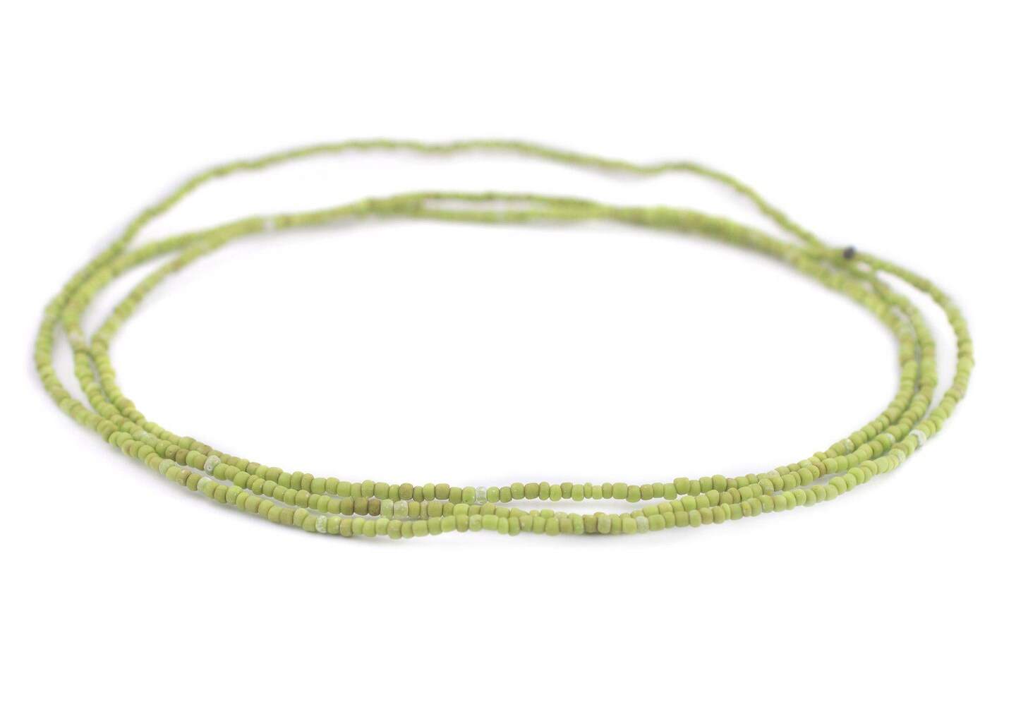 TheBeadChest Lime Green Java Glass Seed Beads (2.5mm, 48&#x22; Strand)