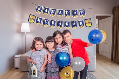 Ramadan decorations for home 2024 - Ramadan decorations set ( lights -Ramadan banner and balloons )&#x26; Eid decoration -Ramadan gifts for kids Ramadan decor &#x632;&#x64A;&#x646;&#x629; &#x631;&#x645;&#x636;&#x627;&#x646; &#x643;&#x631;&#x64A;&#x645; &#x62F;&#x64A;&#x643;&#x648;&#x631;