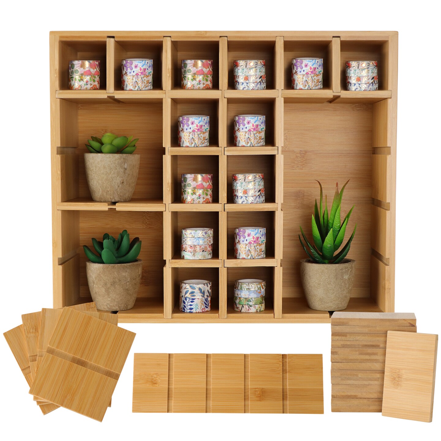 Creekview Home Emporium Bamboo Display Shelf for Collectibles and Crystals