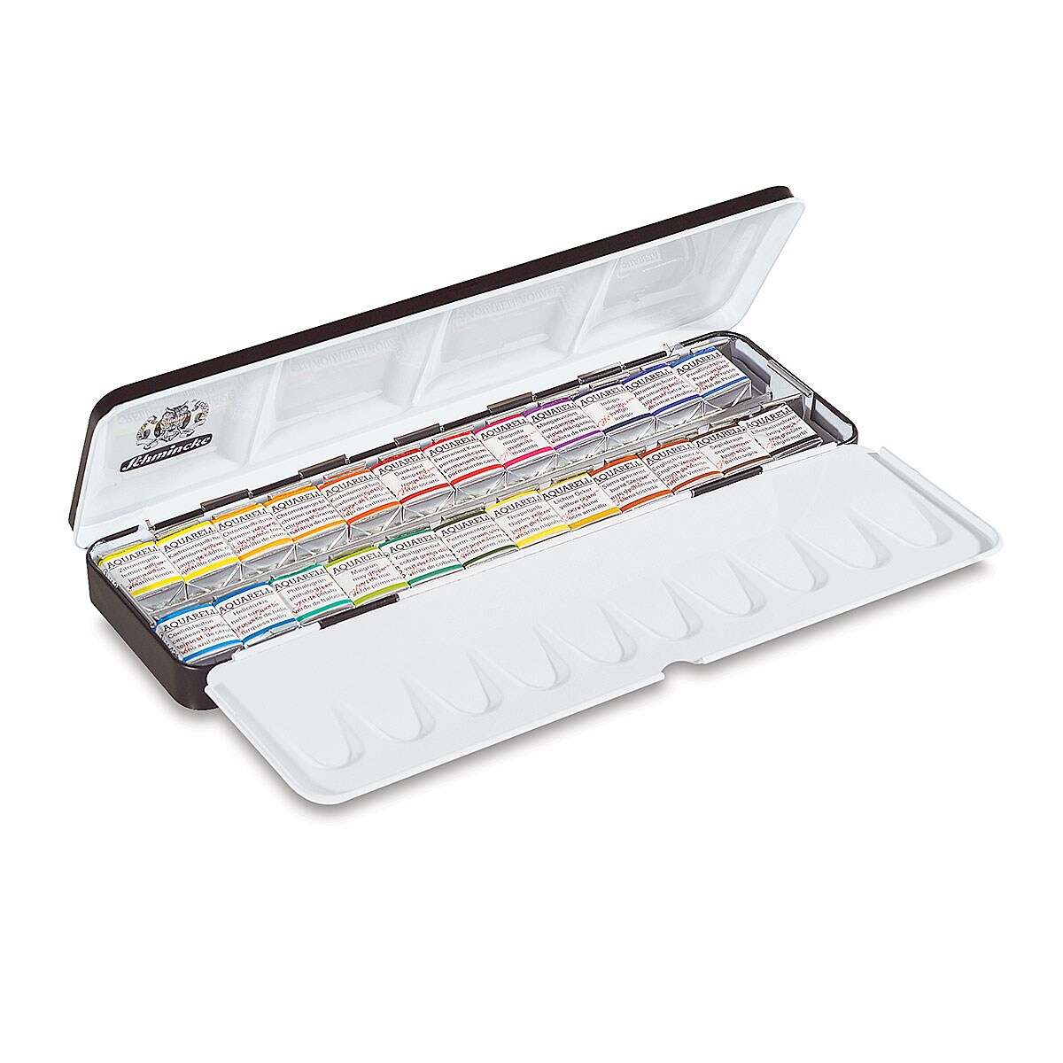 Schmincke Horadam Aquarell Watercolor Pans - Set of 24, Assorted Colors, Half Pans