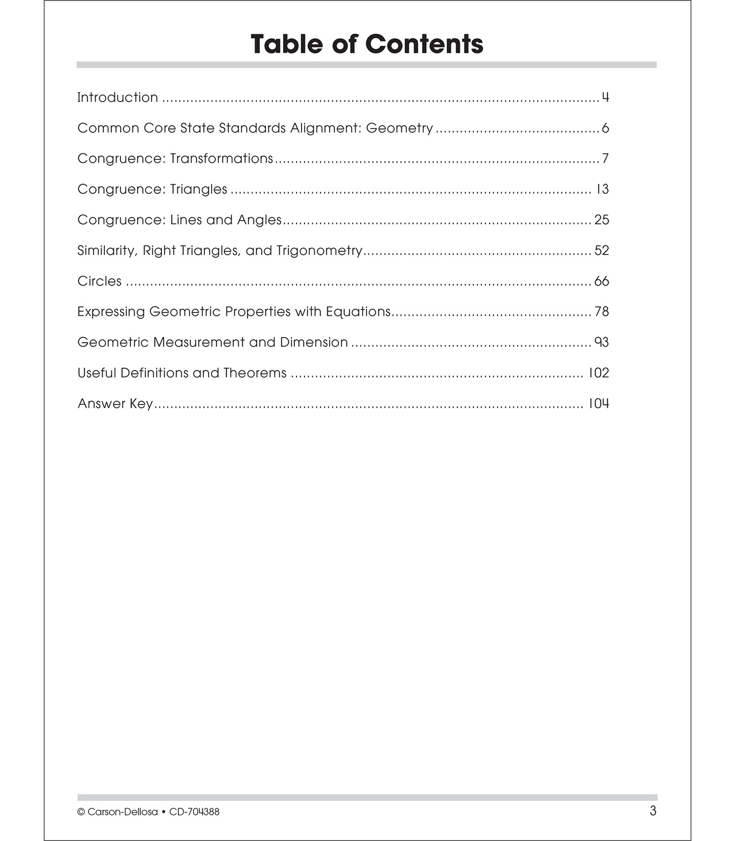 Carson Dellosa The 100+ Series: Grades 6-12 Geometry Workbook, Geometry Equations, Trigonometry &#x26; More, Middle School and  High School Math Geometry Workbook, Math Classroom or Homeschool Curriculum