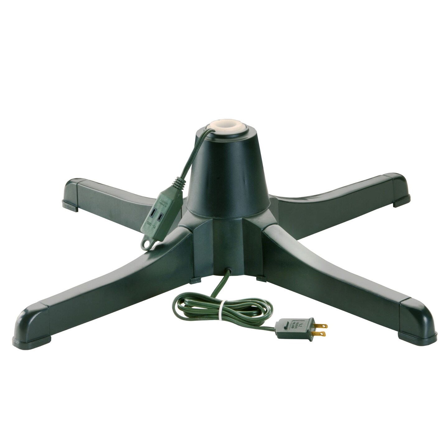 National Tree Company 26" Green 360 Degree Rotating Christmas Tree Stand - For Lighted Artificial Trees