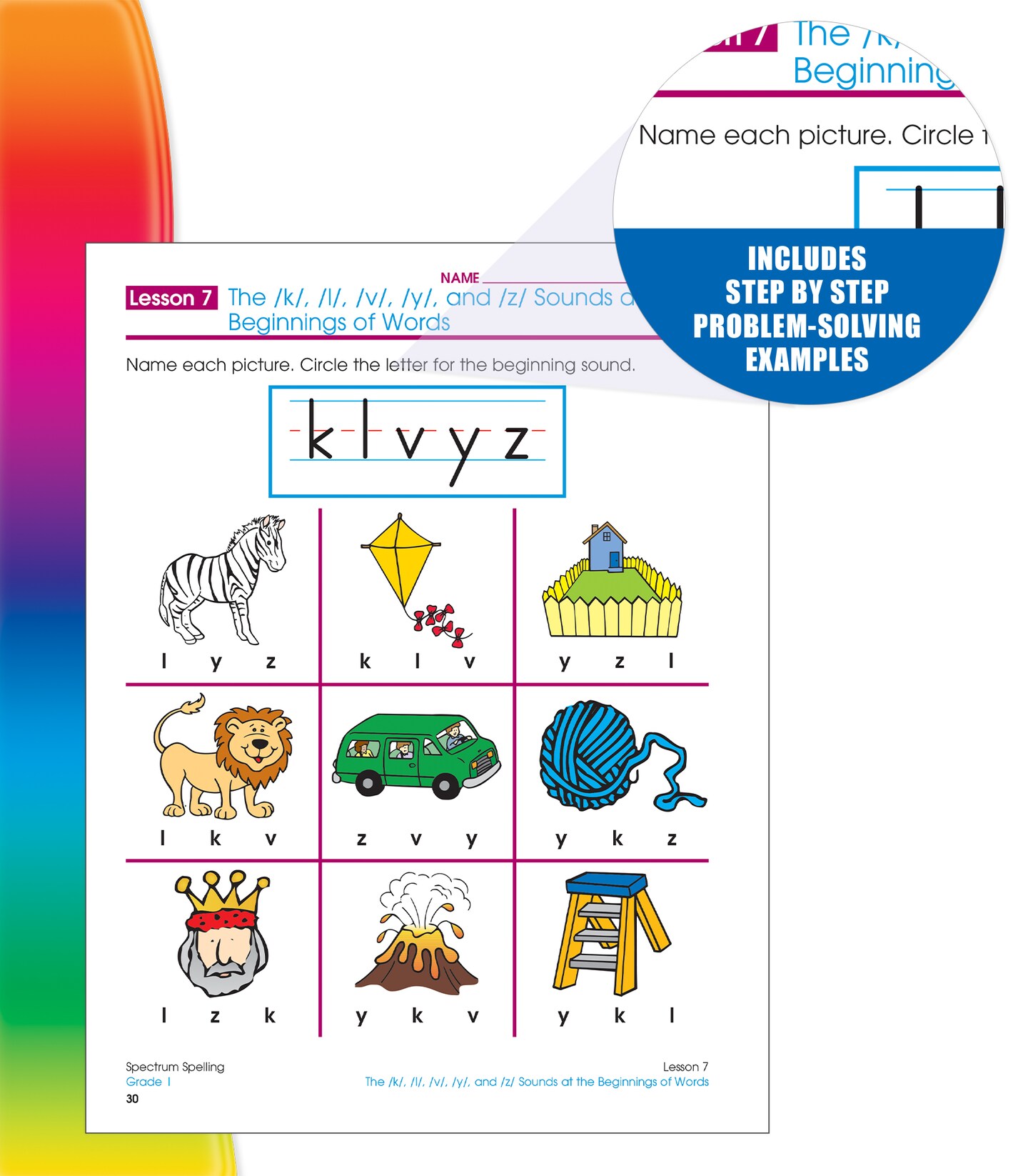 Spectrum Grade 1 Spelling Workbook, Sight Words, Dictionary Skills, Vowels, Alphabet Letter Recognition, Vocabulary, Grammar, and More, Language Arts Classroom or Homeschool Curriculum