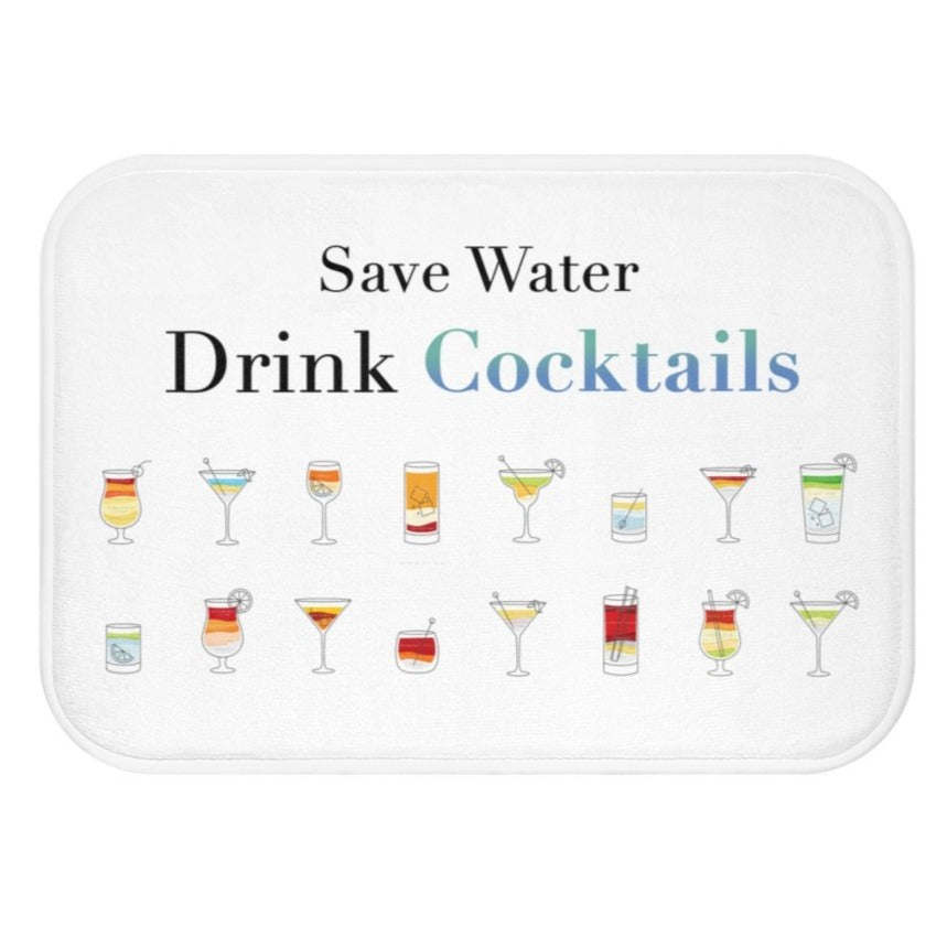 Drink Cocktail Bath Mat Home Accents