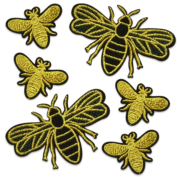 Busy Bees Embroidered Iron On Patch
 Collection