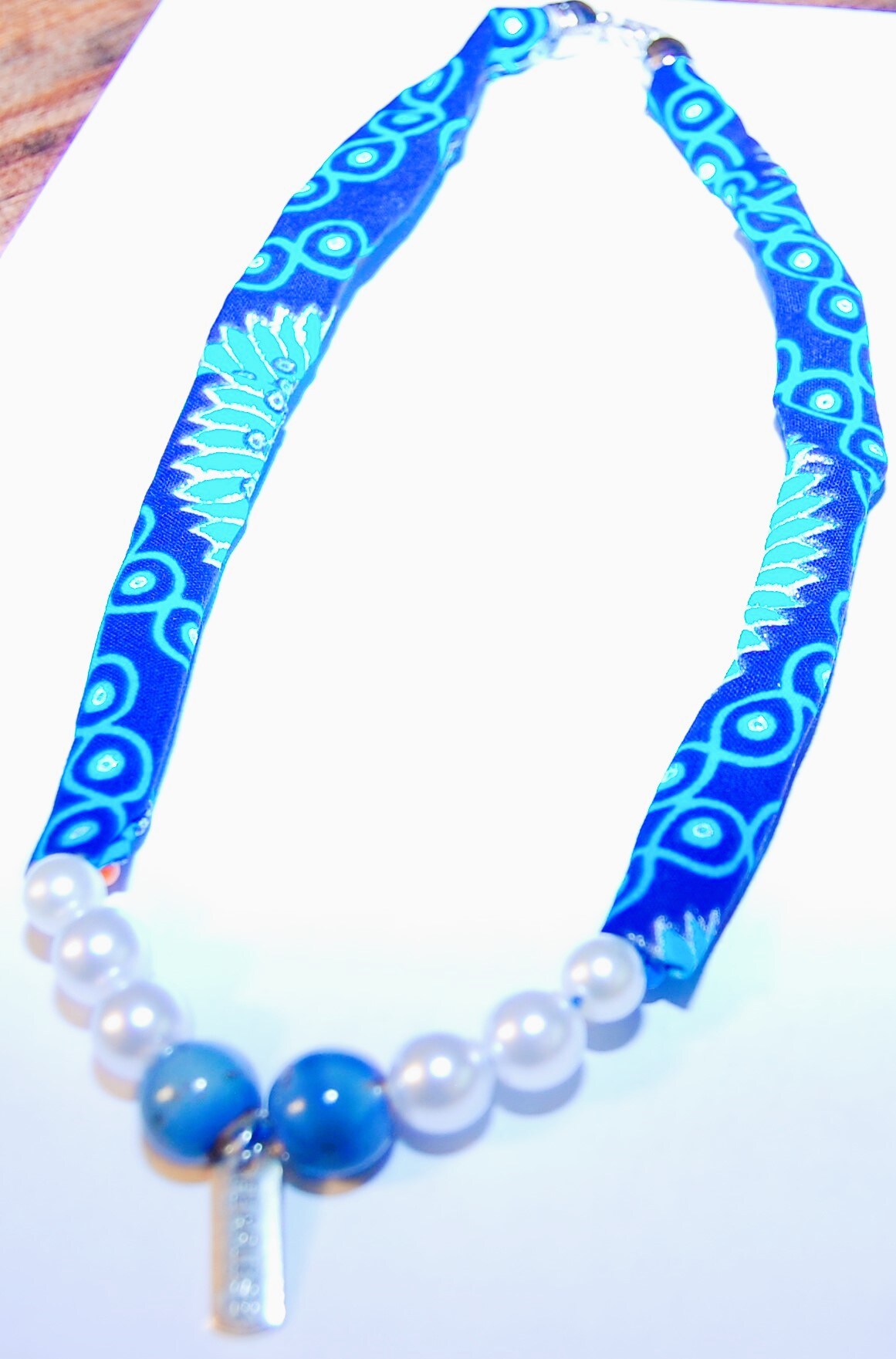 Ankara Print Pearl Necklace | MakerPlace by Michaels