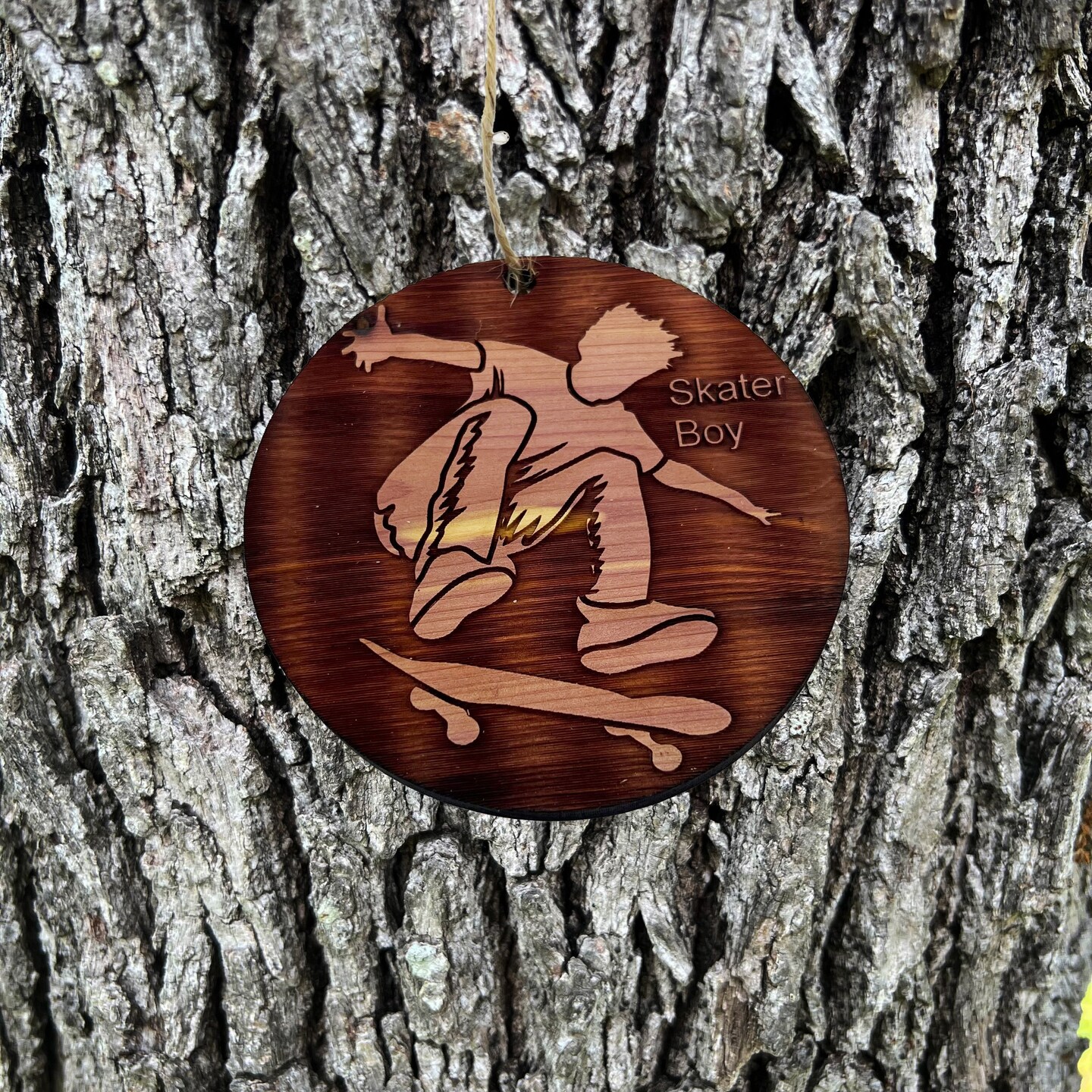 Skater Boy - Cedar Ornament Skater Boy - Cedar Ornament