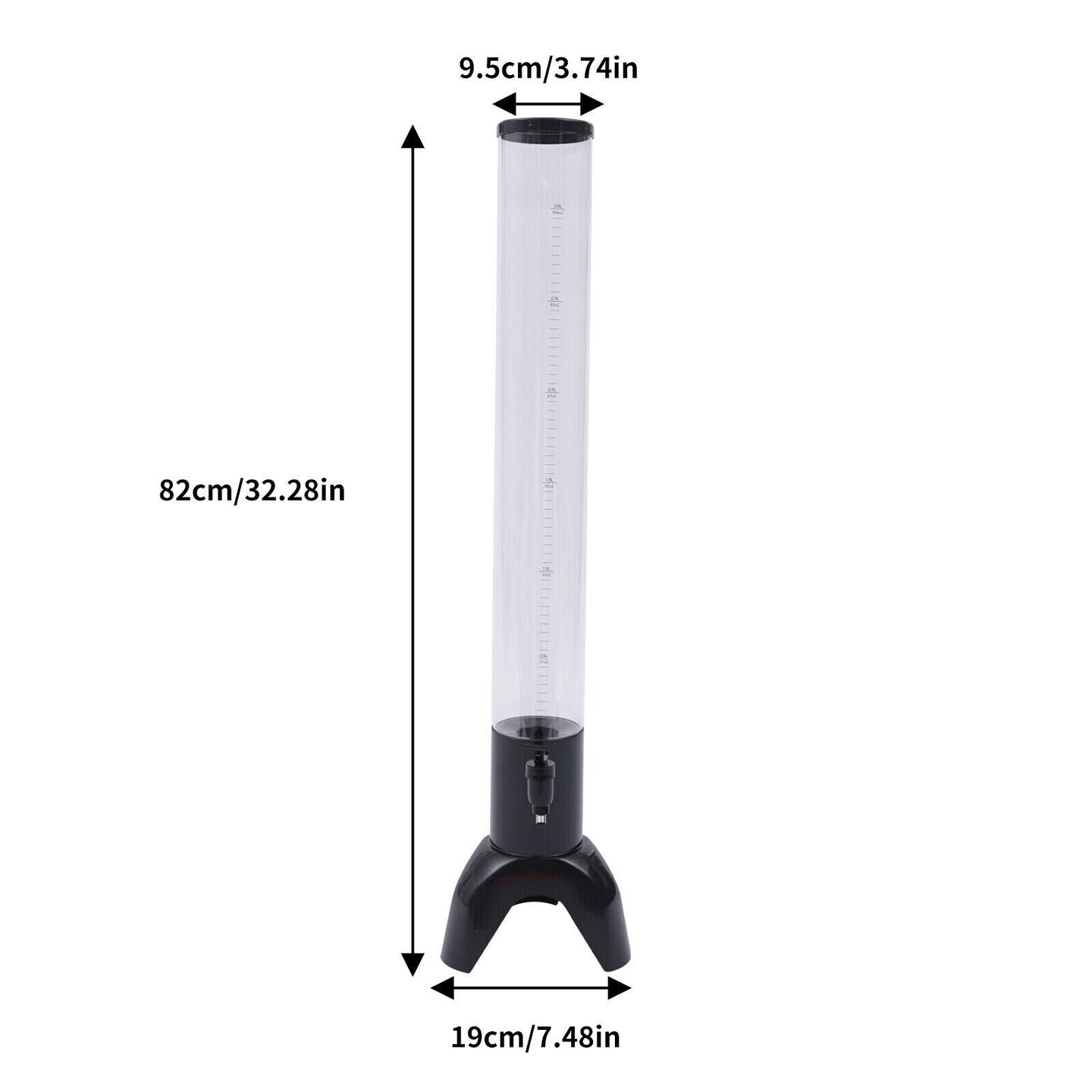 Kitcheniva 3L/100oz Beer Tower Dispenser
