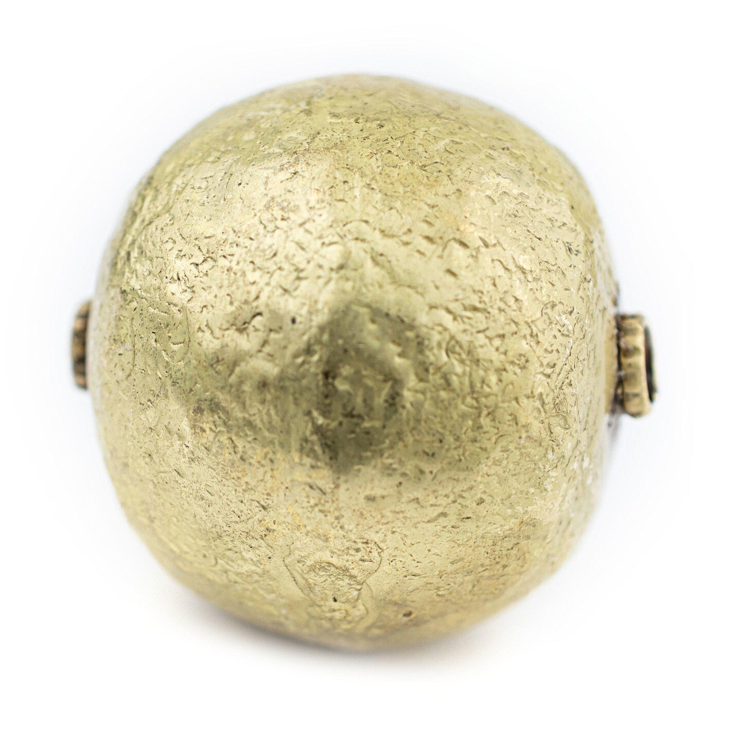 TheBeadChest Jumbo Hollow Brass Bead (46mm): Large Centerpiece Pendant Bead for Necklaces