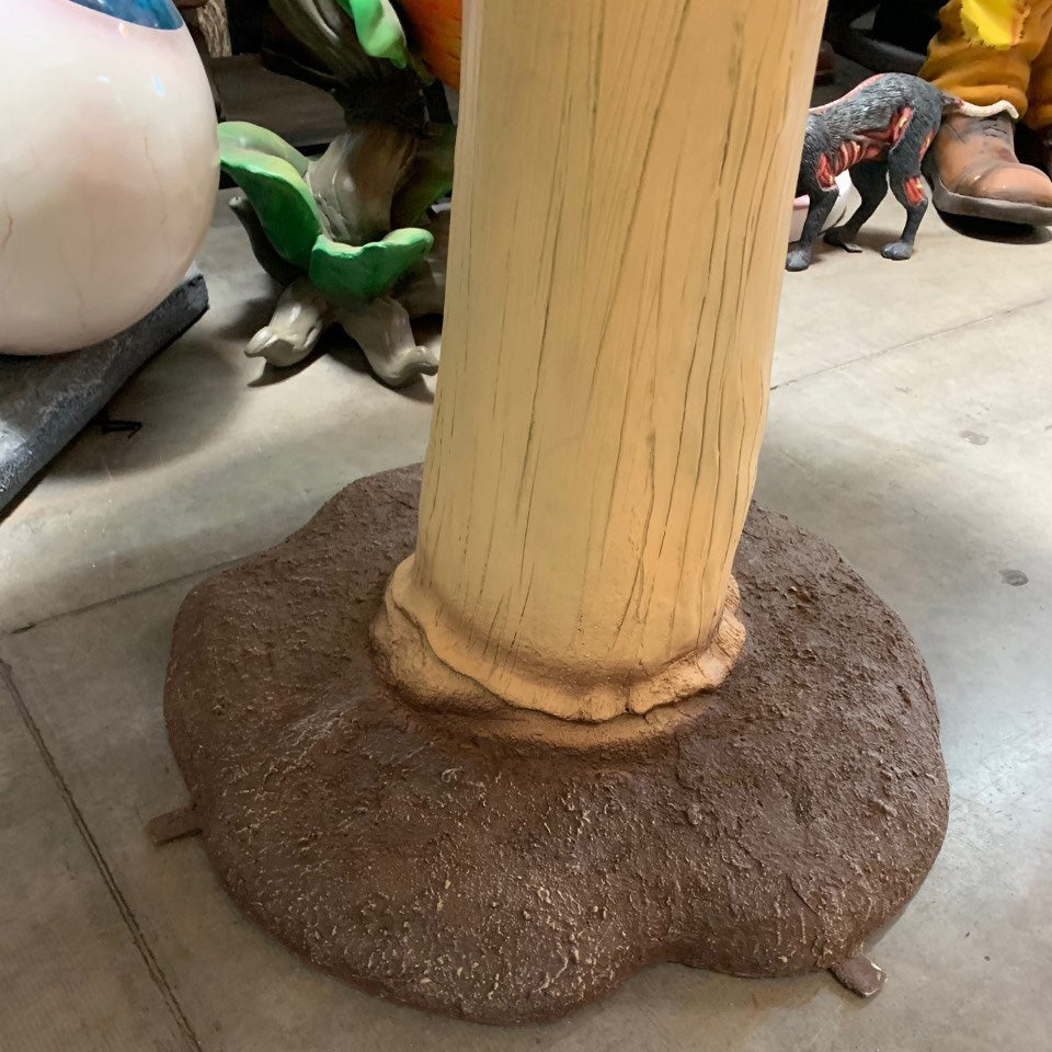 Large Pink Mushroom Over Sized Statue