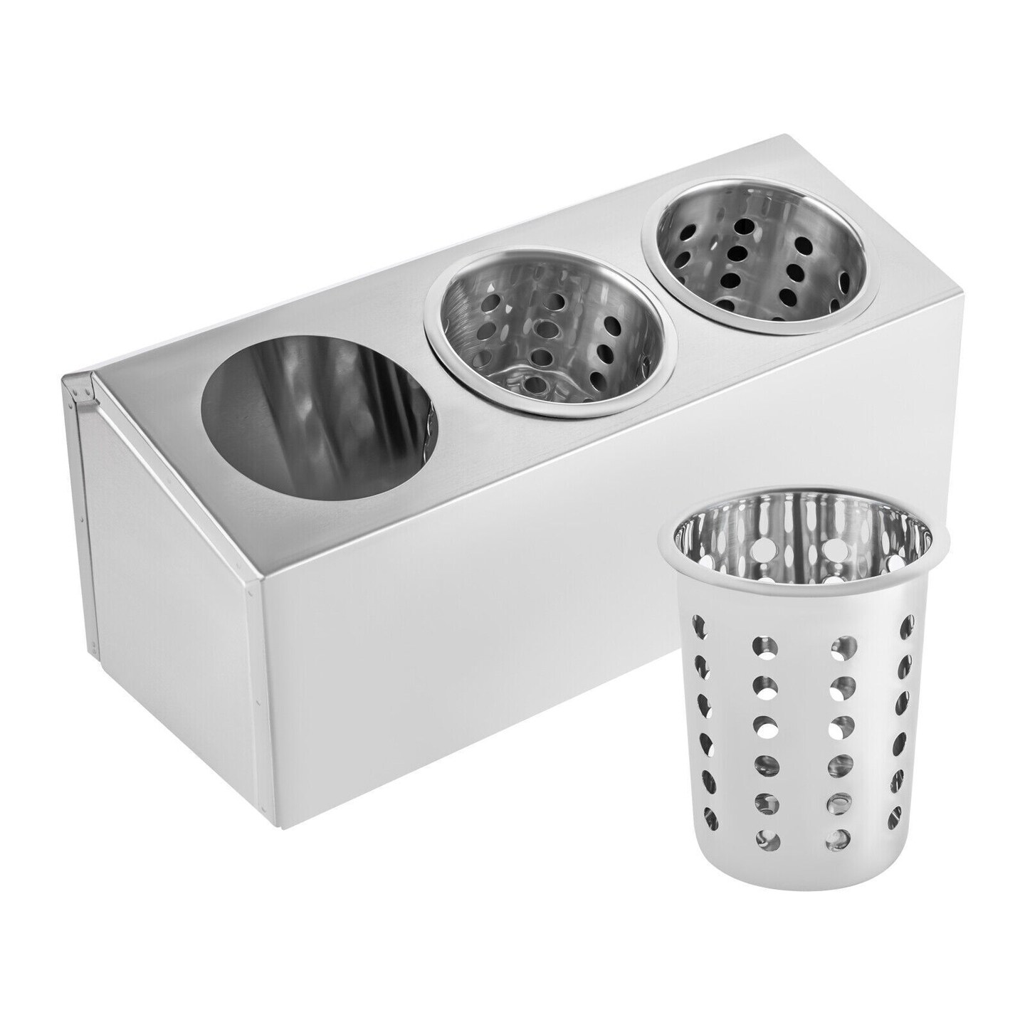 Kitcheniva 3-Hole Stainless Steel Cylinder Utensil Holder | Michaels