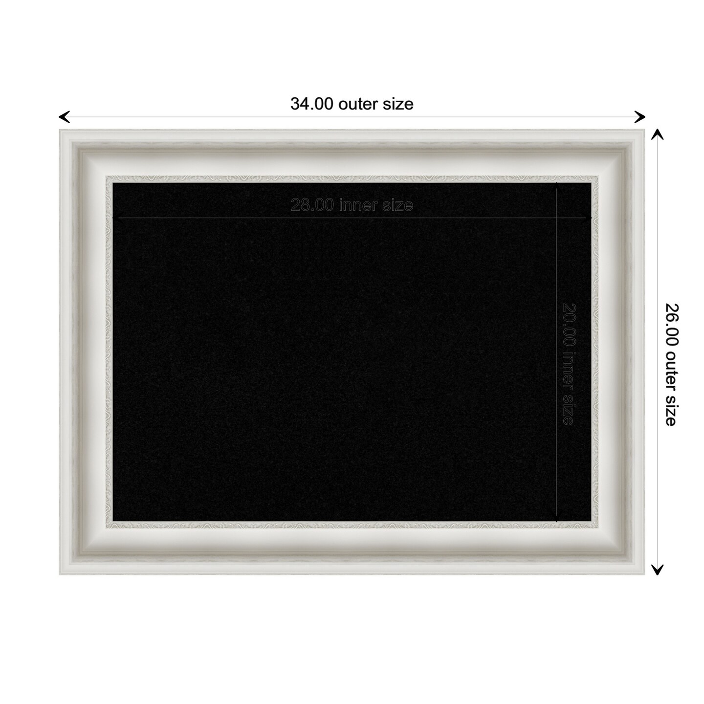 Parlor Framed Corkboard, Black Cork