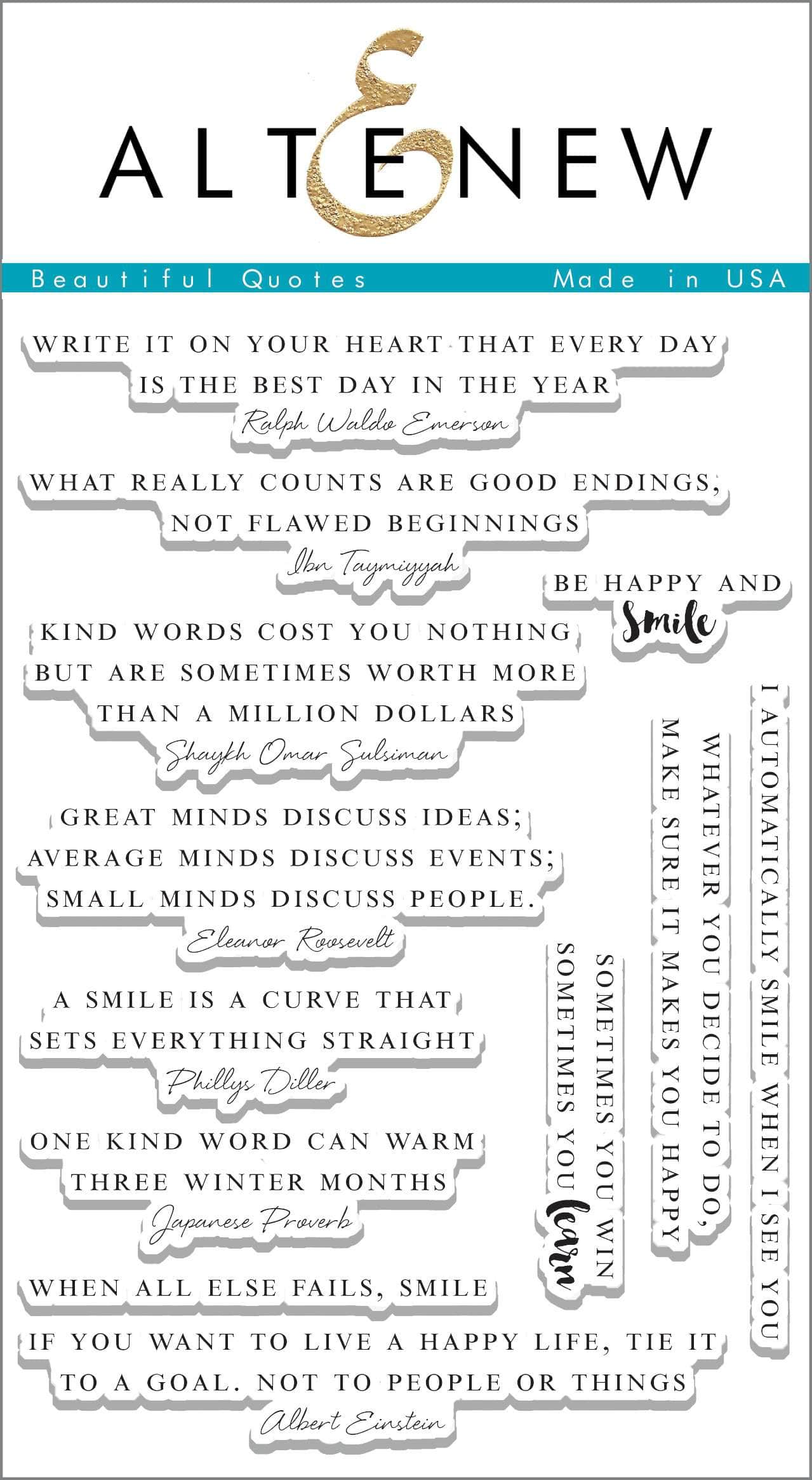 Beautiful Quotes Stamp Set