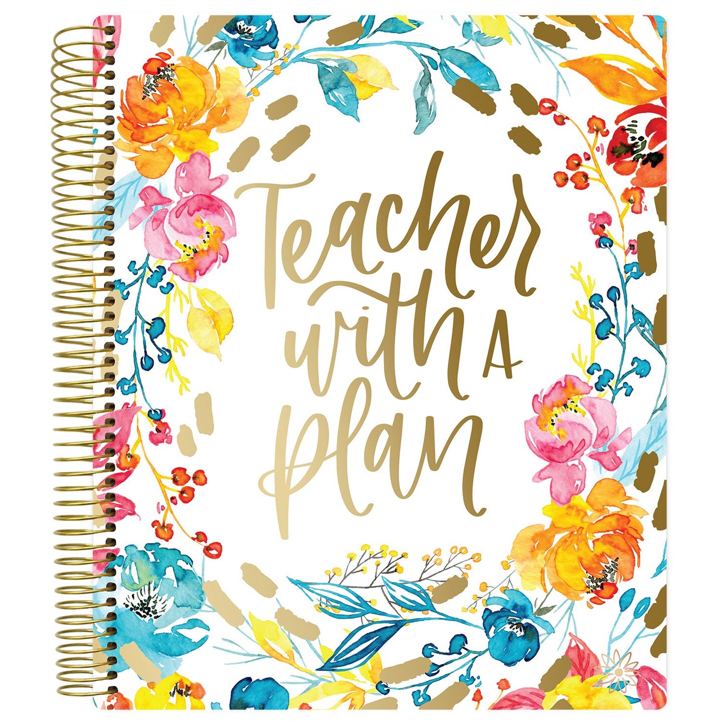 bloom daily planners Undated Teacher Planner &#x26; Calendar, Teacher With a Plan
