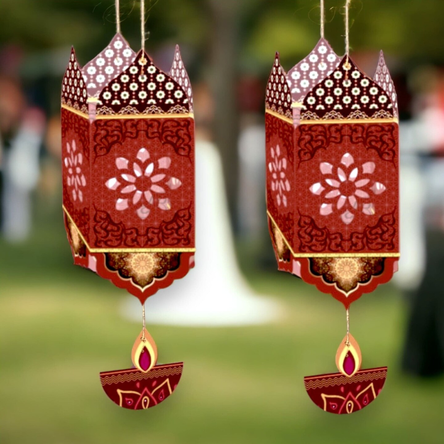 2 Ct Diy Diwali Lantern Craft, Diwali Decoration, Diwali Gift, Diwali Kids, Diy Paper Lantern, Lantern Kit, Deepawali Decor