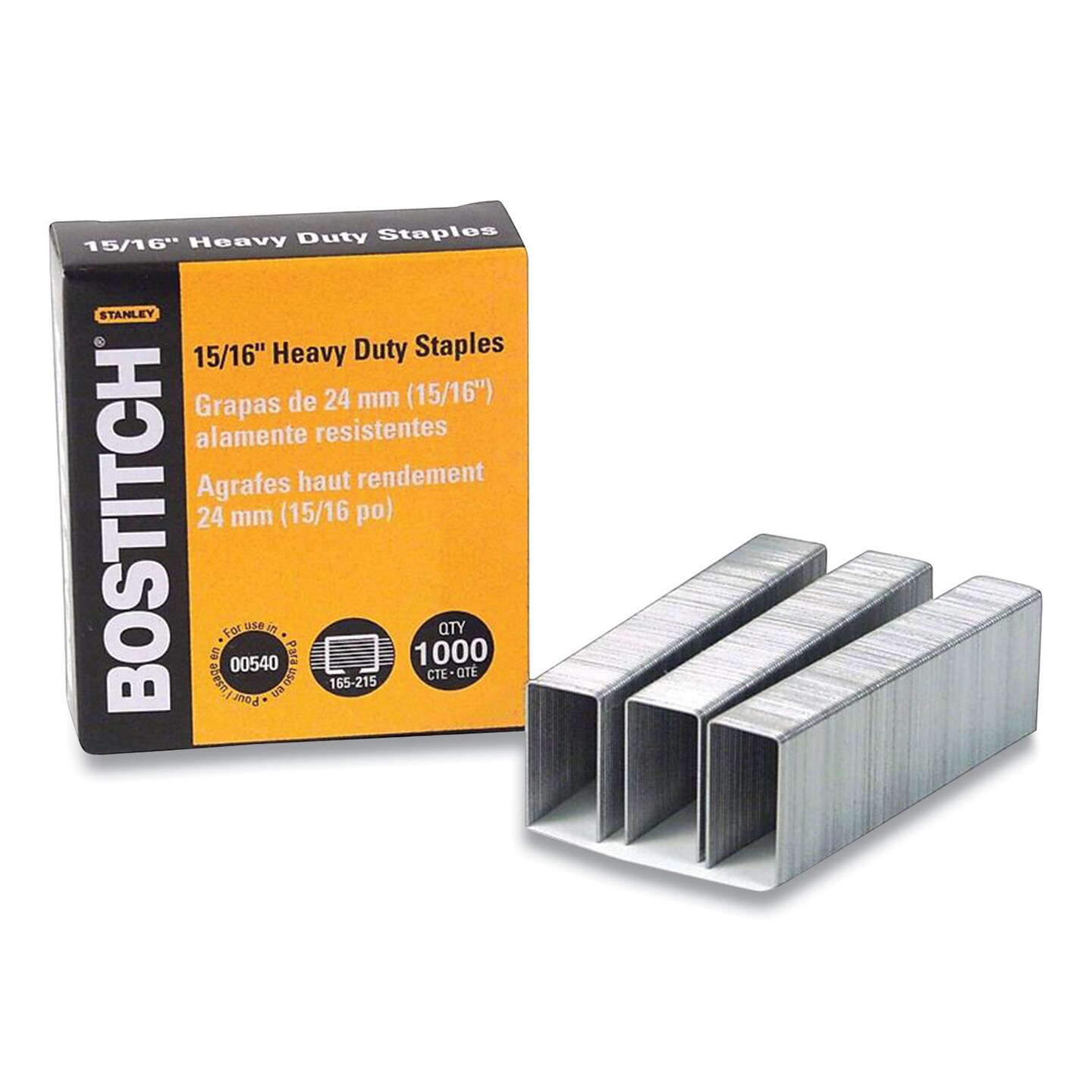 Stanley Bostitch Heavy Duty Staples, Use In 00540, 1/2&#x26;quot;W, 15/16&#x26;quot;L