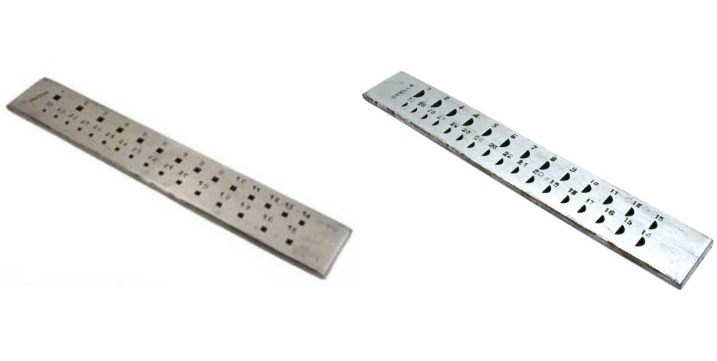 30 Square Hole &#x26; 30 Half Round Drawplates Wire Shaping Tools Kit 2 Pcs