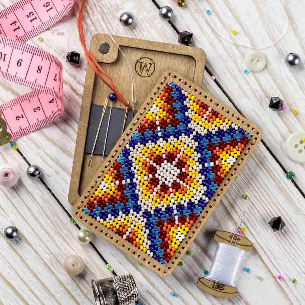 Bead Embroidery Kit for creating a needle box