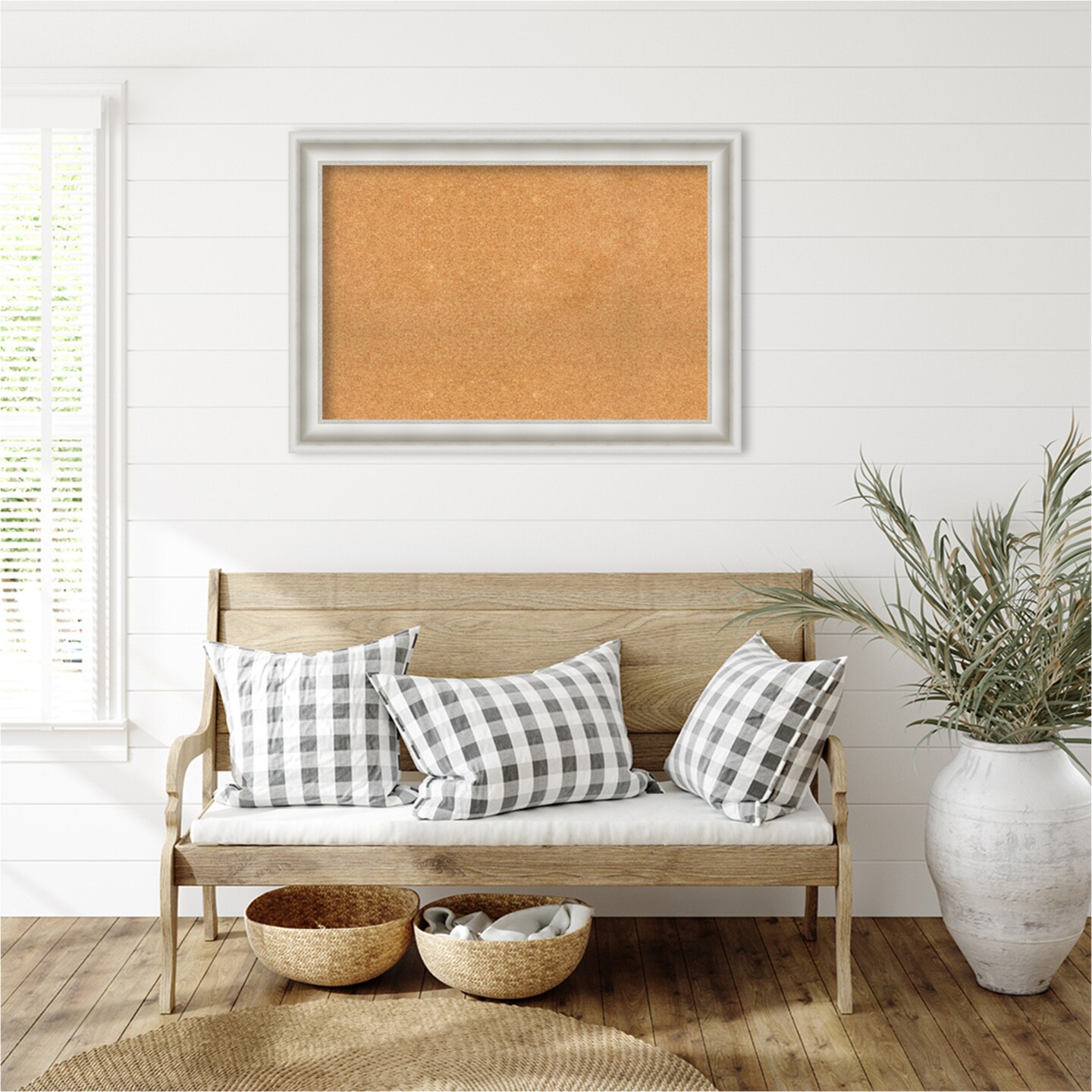 Parlor Framed Corkboard, Natural Cork