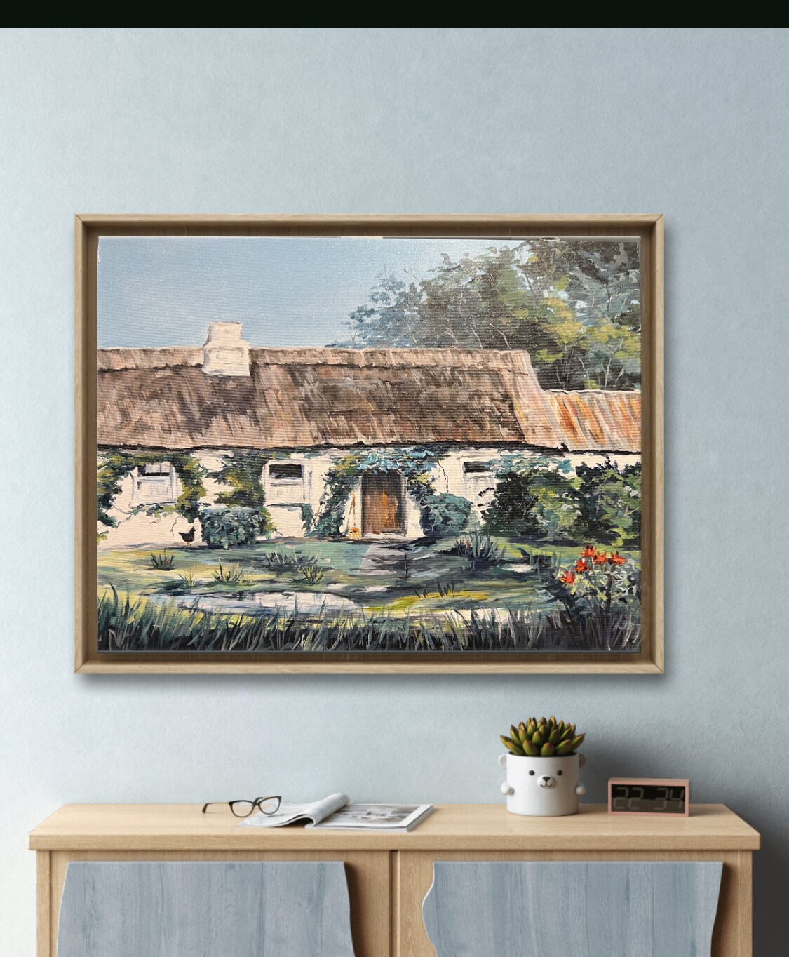 Custom Home Portrait from Photo, Oil Painting, Landscape Painting, Closing gift from realtors, Acrylic Painting product 4