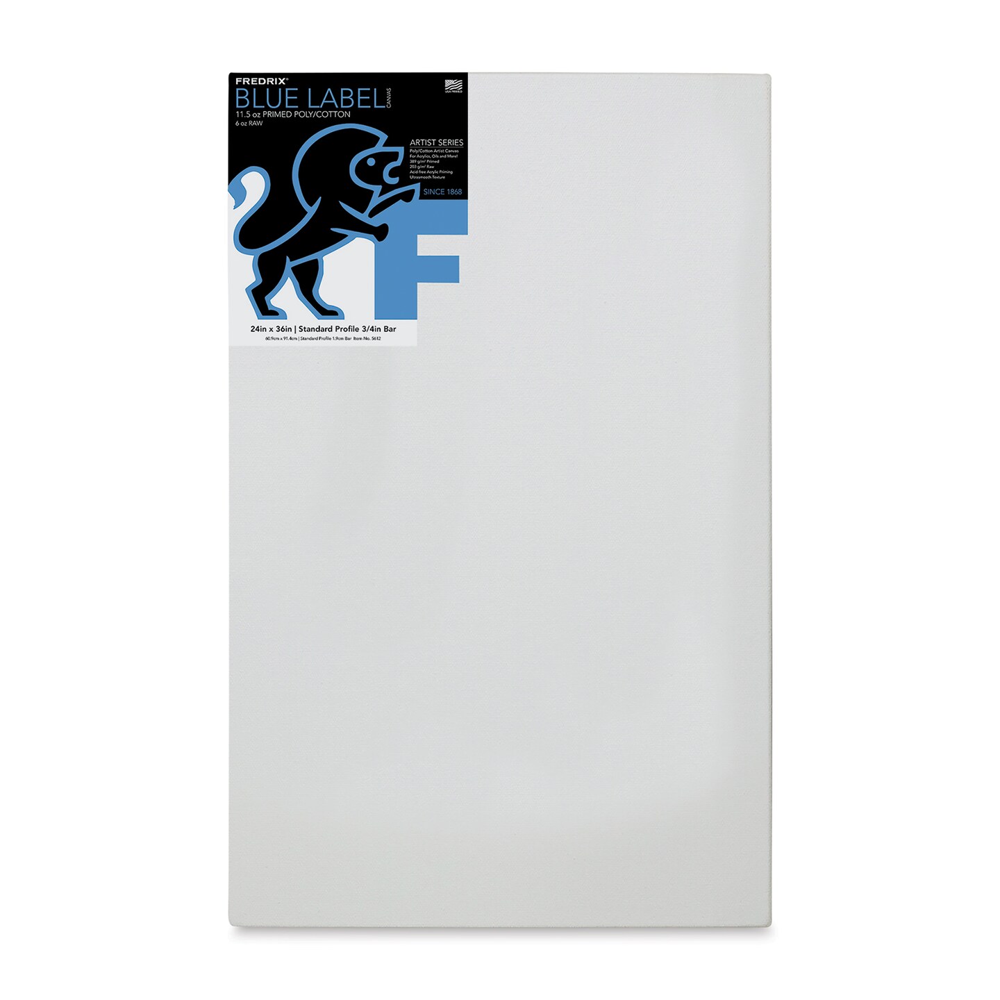 Fredrix Blue Label Cotton Canvas - 24&#x22; x 36&#x22;, 3/4&#x22; Profile