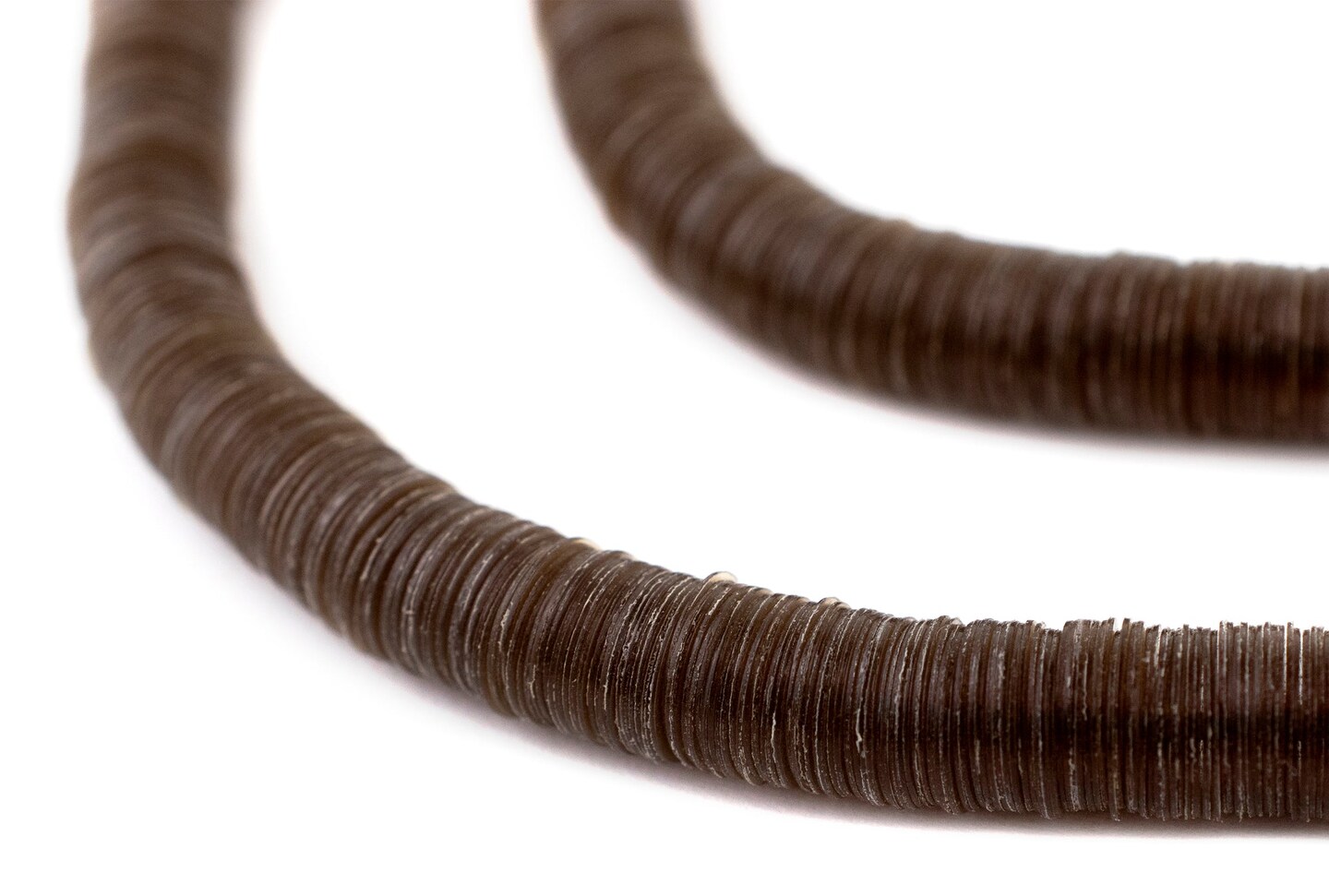 TheBeadChest Translucent Brown Vinyl Phono Record Beads (8mm)
