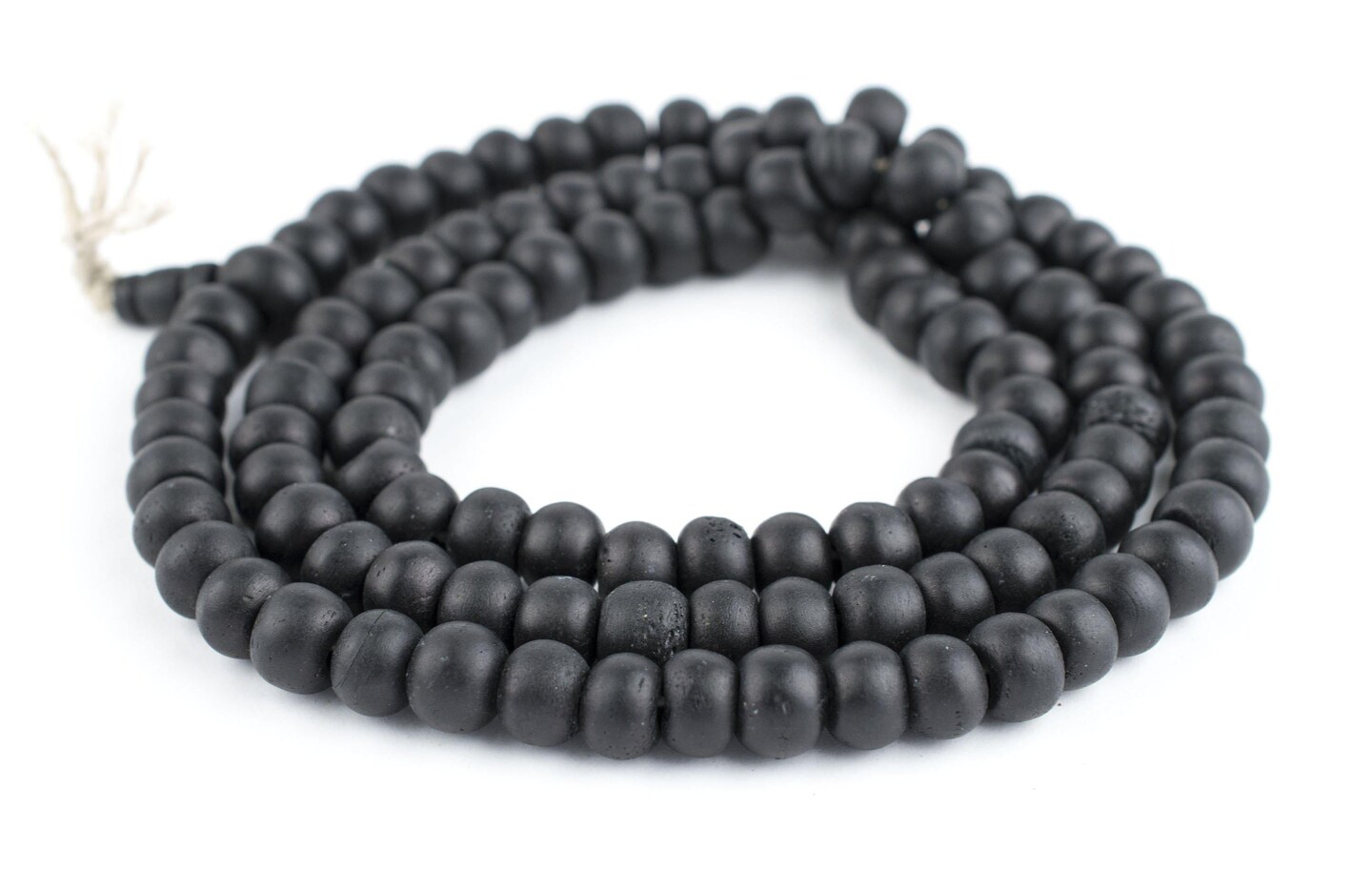 108 10mm Black Bone Mala Beads - Handmade Fair Trade Nepal Prayer Rosary Beads Necklace for Mediation, Yoga, Jewelry Making, Crafts - The Bead Chest