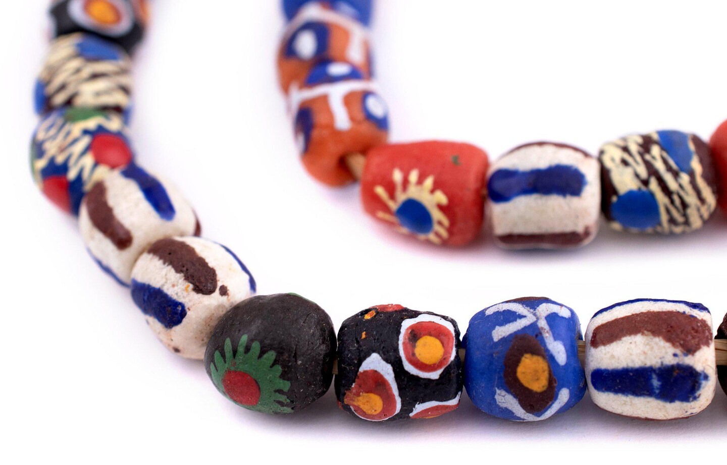 African Waist Beads. Glass Seed Beads. Ghana Waist Beads. Dark Chain For  Womens/Girls (PACK OF
