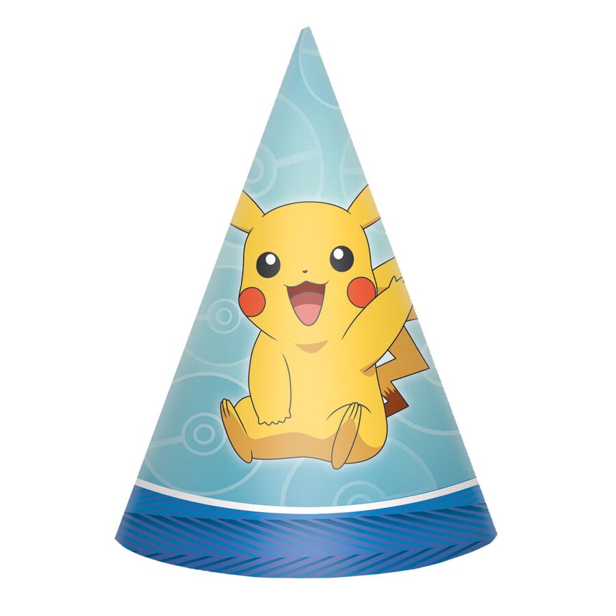 Pokemon&#x2122; Paper Cone Hats, 8ct