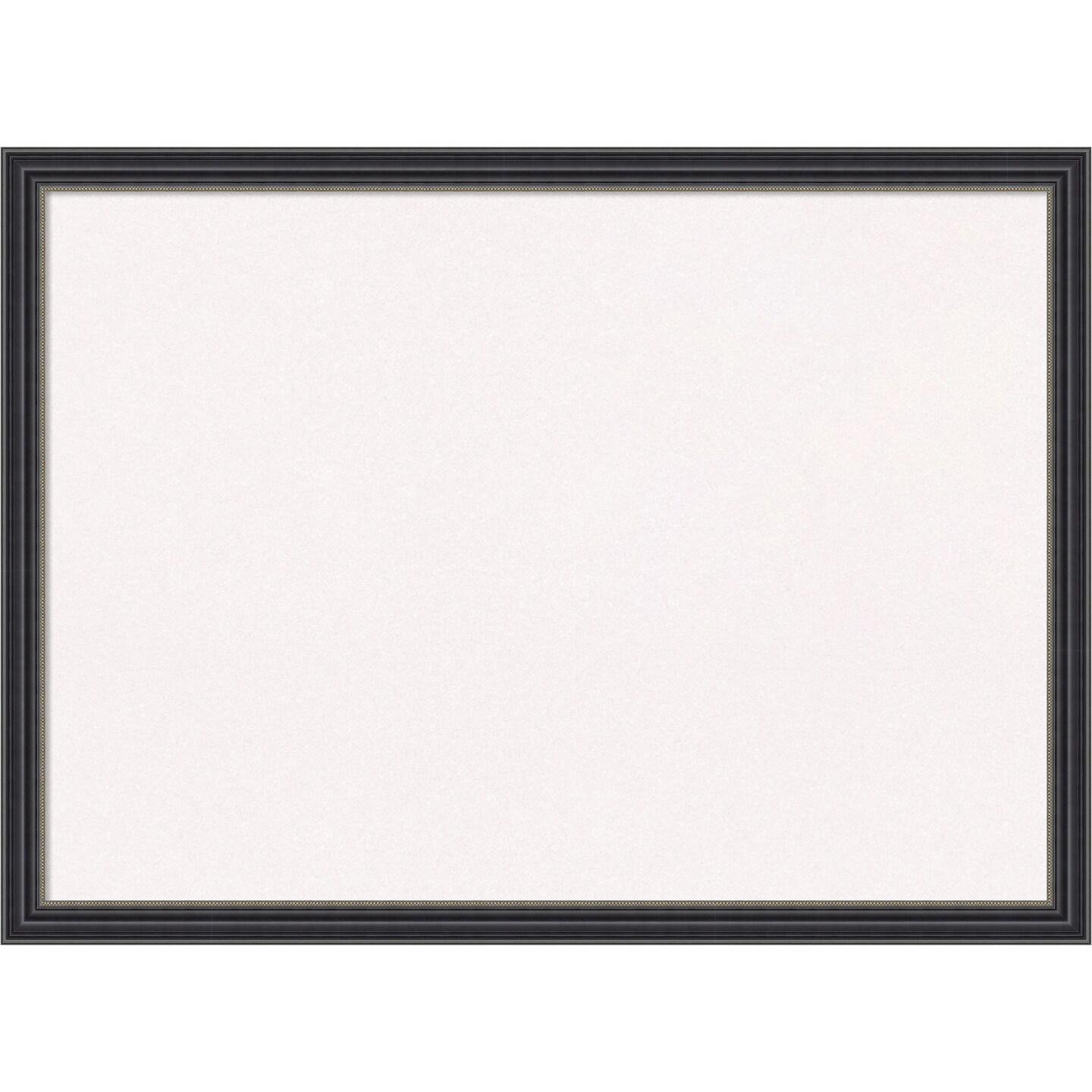 Stylish Black Wood Framed Corkboard, White Cork