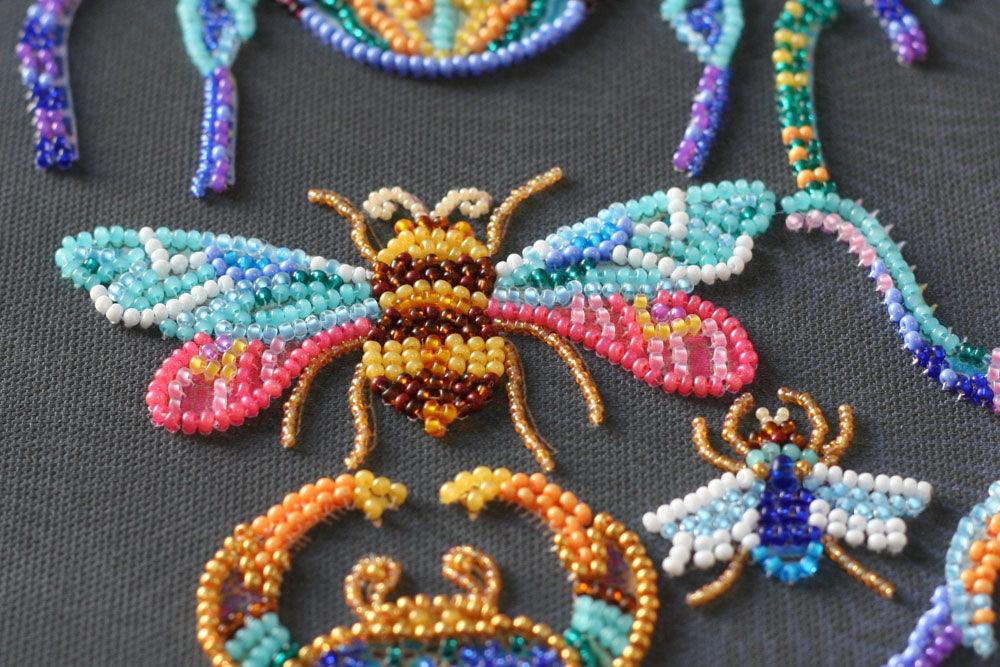 Bead Embroidery Kit - Beetles