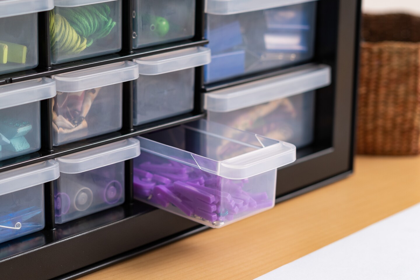 IRIS USA Stackable Storage Cabinet for Hardware Crafts, Small Parts Organizer Drawer, Compartment