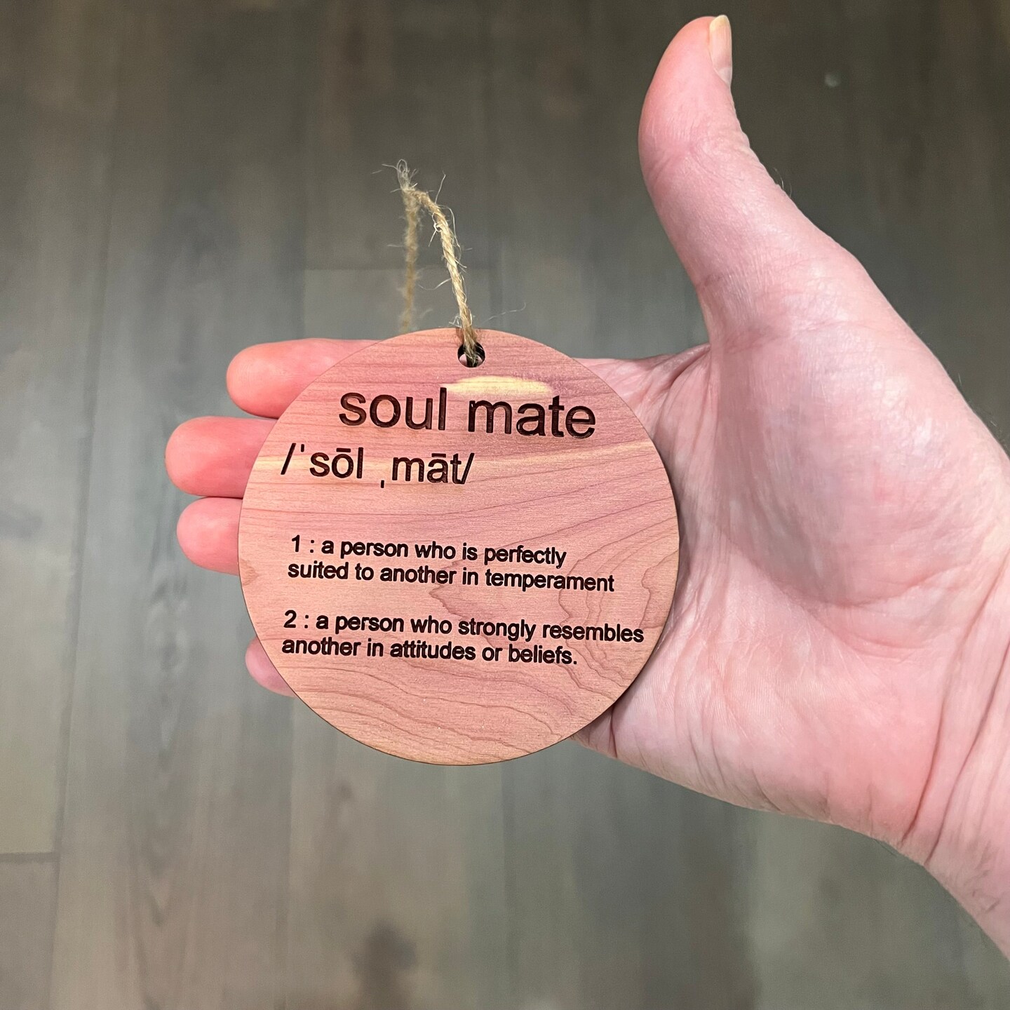 Soulmate - Cedar Ornament Soulmate - Cedar Ornament