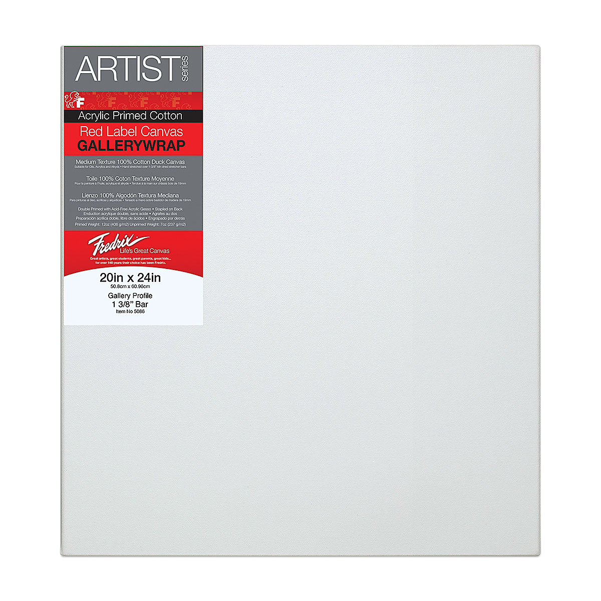 Fredrix Profile Cotton Canvas - 20&#x22; x 24&#x22;, Gallerywrap